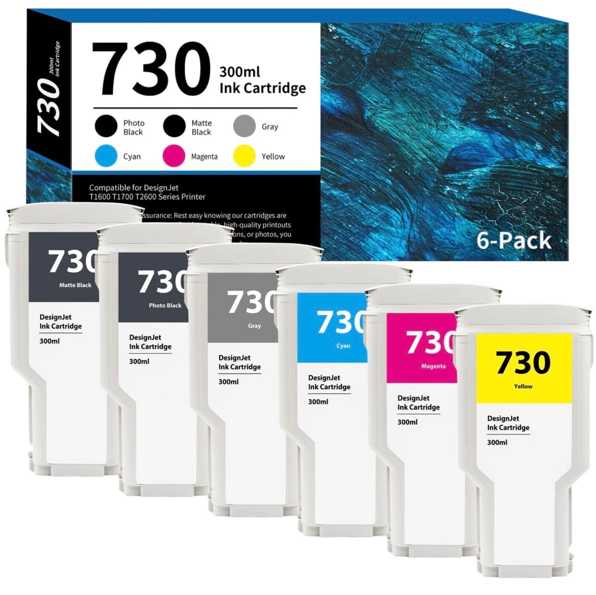 HP 730 Ink Cartridges High Yield for DesignJet Printers