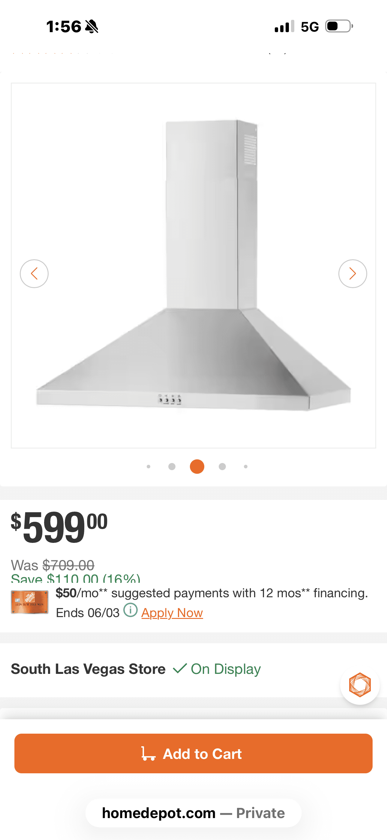 Whirlpool 30 in. 400 CFM Chimney Wall-Mount Range Hood with light in Stainless Steel