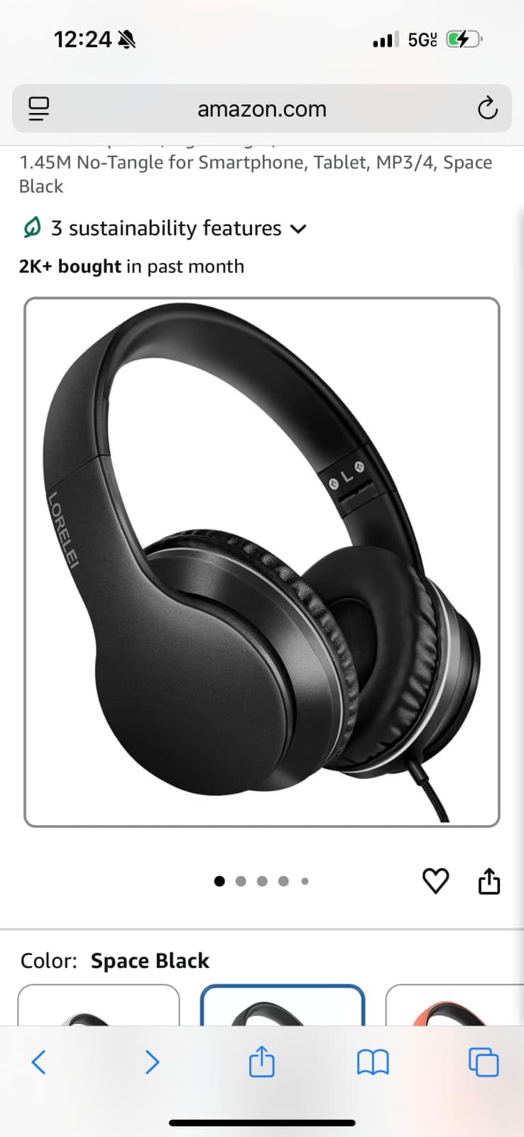 Lorelei X6 Wired Headphones with Mic
