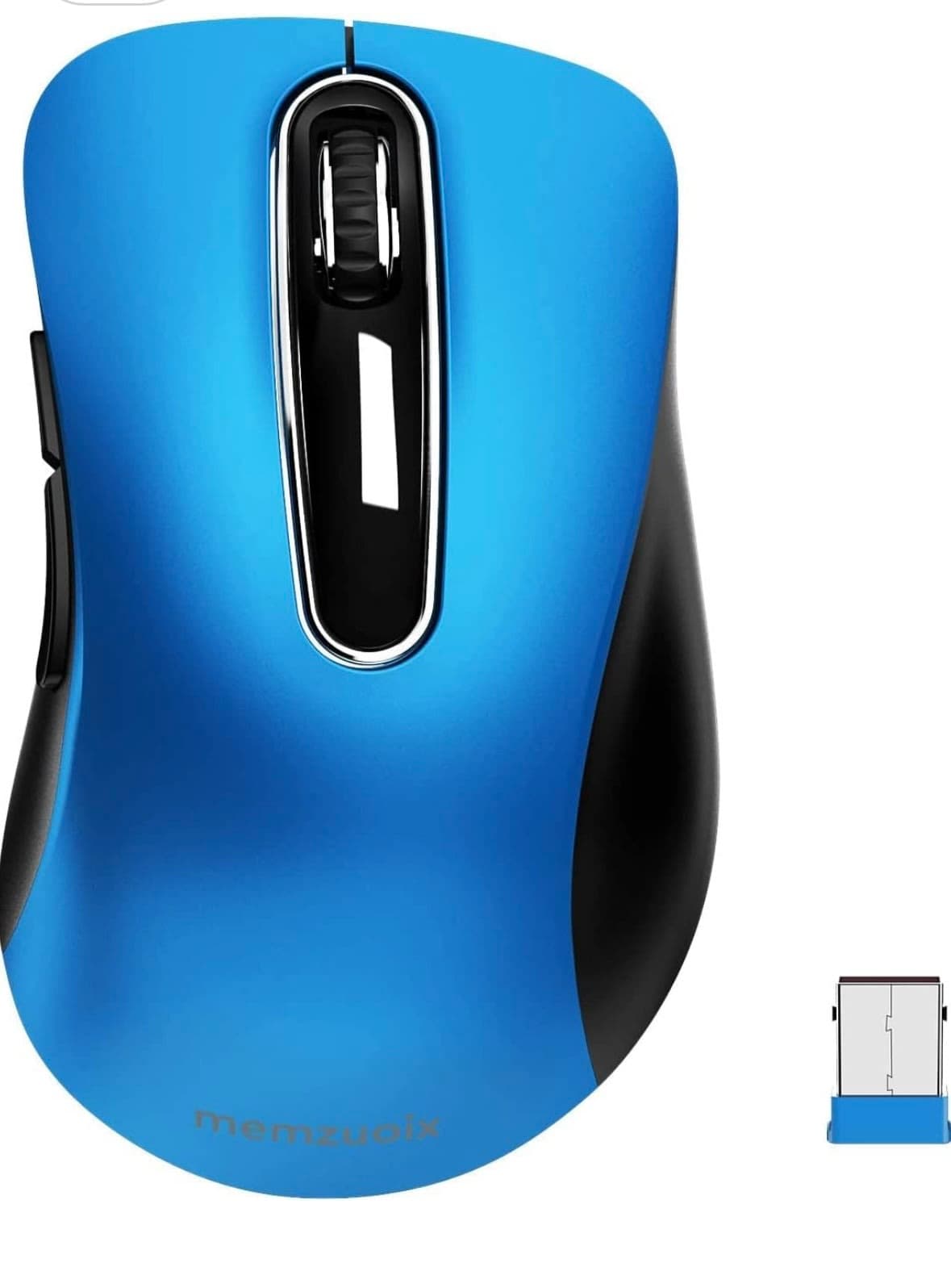 memzuoix 2.4G Portable Wireless Mouse, 1400 DPI Mobile Optical Cordless Mice with USB Receiver for Computer, Laptop, PC, Desktop, MacBook, 5