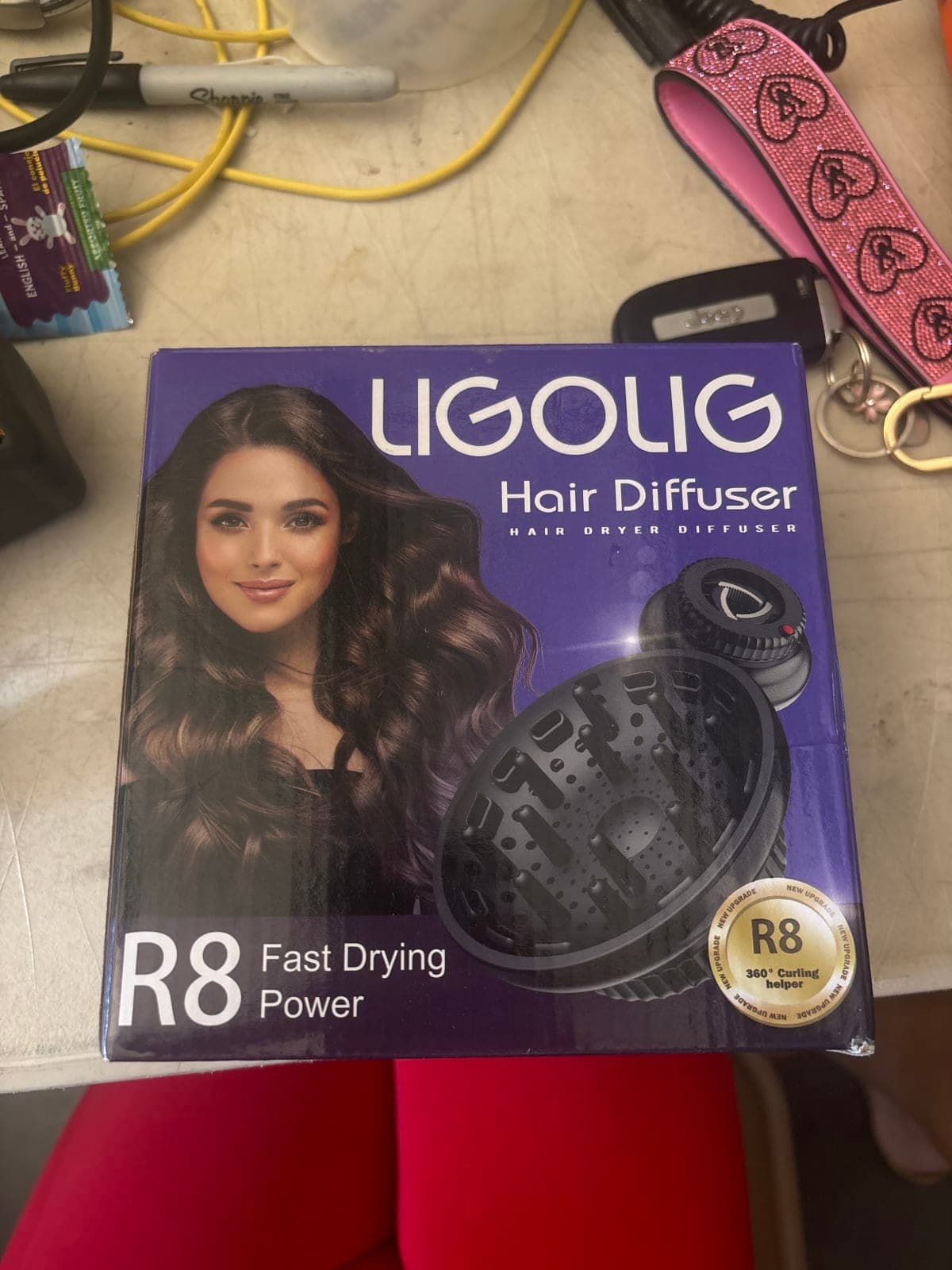 LIGOLIG Hair Difuser Attachment Universal Diffuser Hair Dryer for 1.4-inch to 2.4- inch Blow Dryer, Hair Diffuser for Curly Hair and Natural