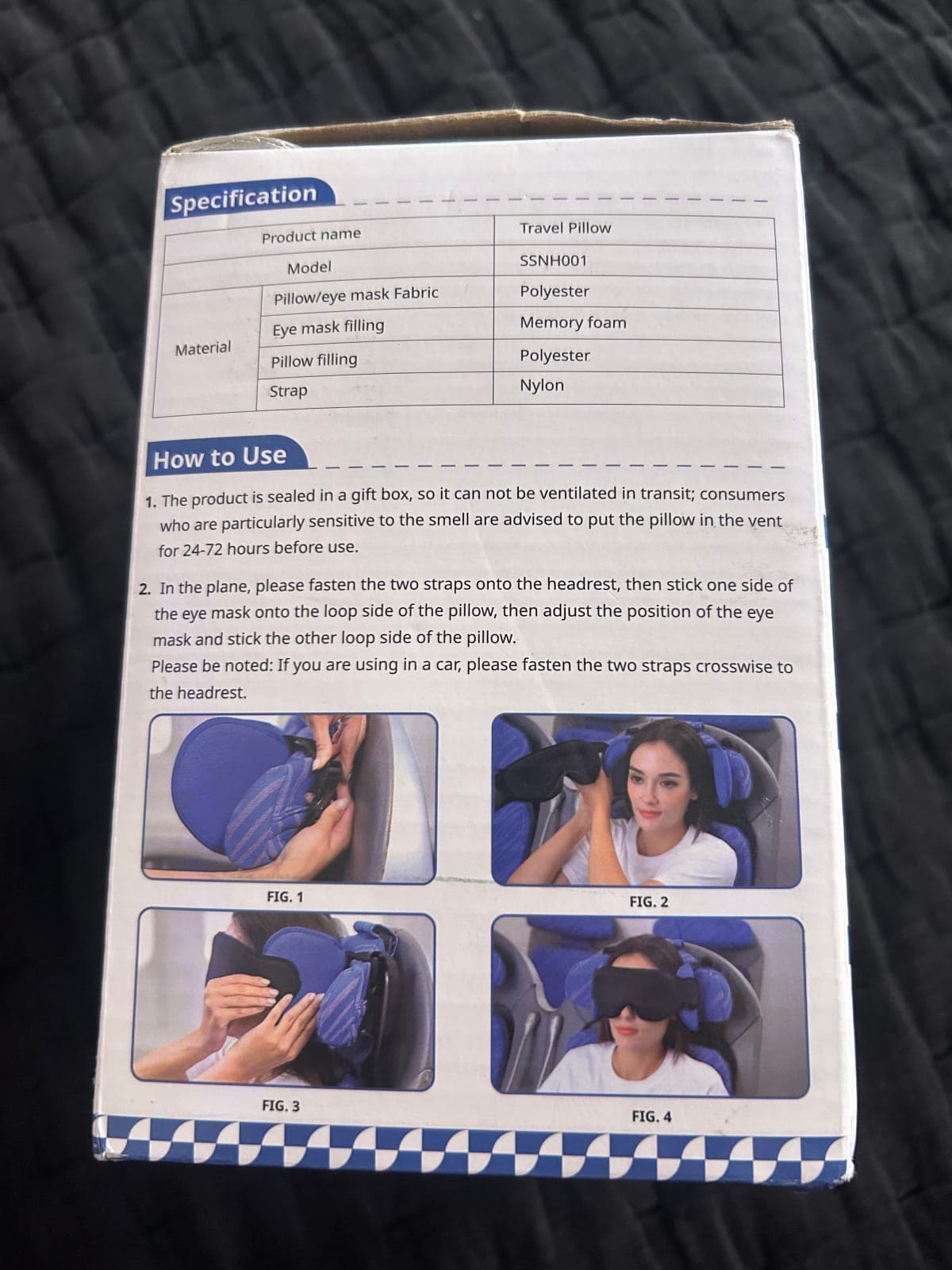 Sarisun Travel Pillow Model SSNH001
