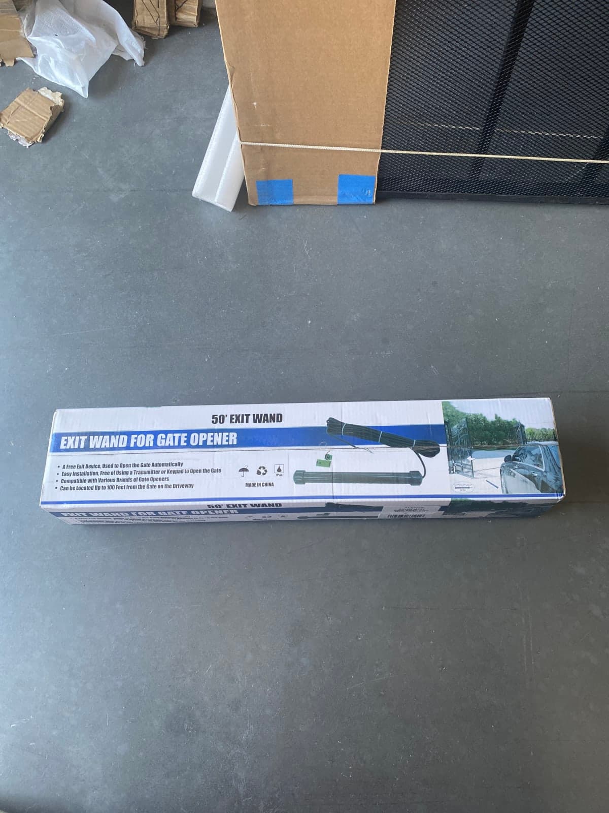 50' Exit Wand for Gate Opener - Free Exit Device for Automatic Gate Opening