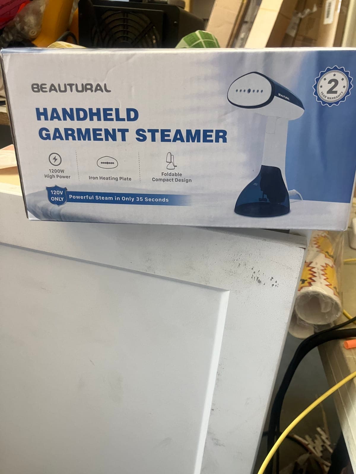 Beautural Handheld Garment Steamer - 2 Year Warranty