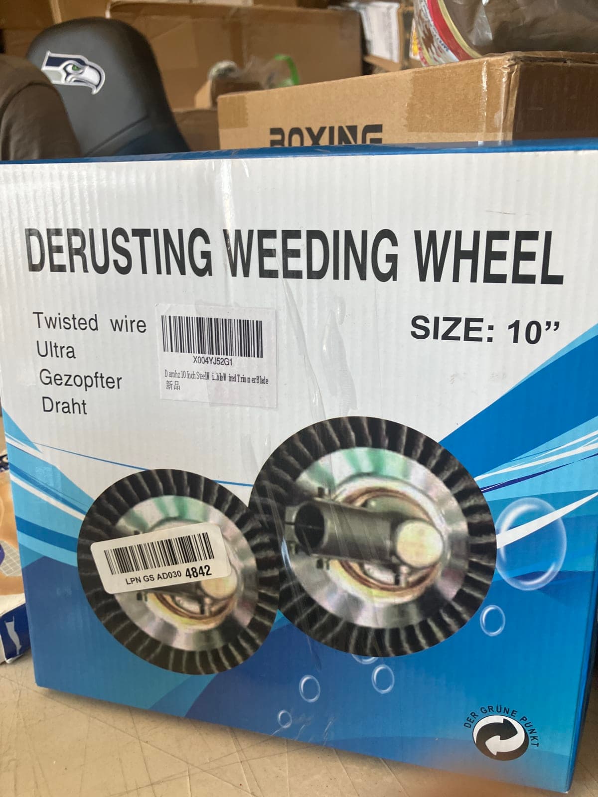 Derusting Weeding Wheel - 10 Inch Twisted Wire Tool