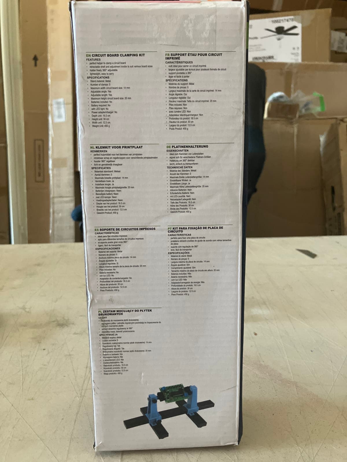 EN Circuit Board Clamping Kit - Multi-Language Specifications