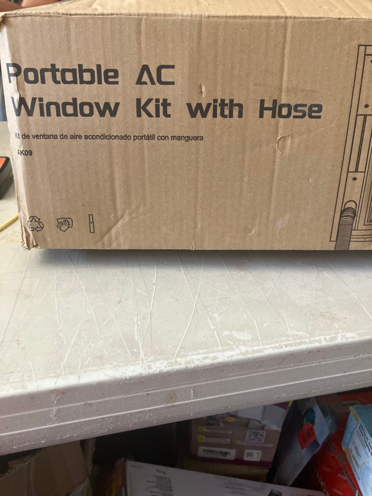 Portable AC Window Kit with Hose - Universal Fit
