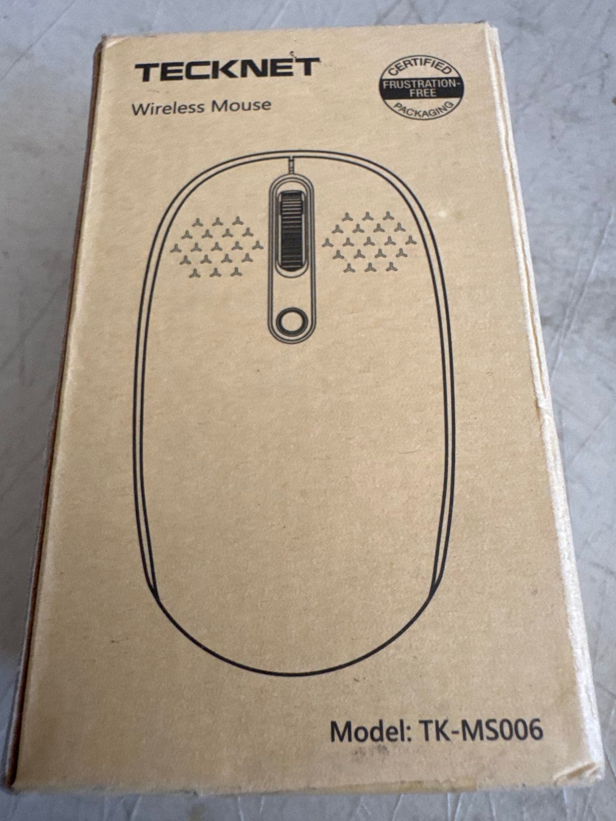 TeckNet Wireless Mouse Model TK-MS006 - Ergonomic Design