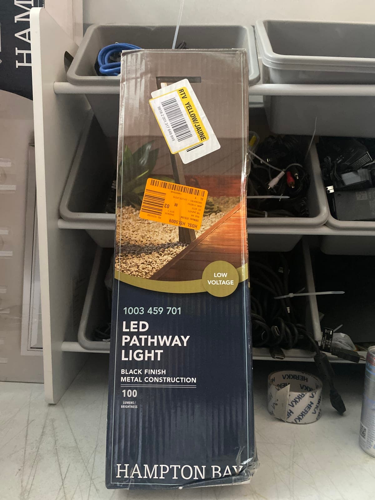 Hampton Bay LED Pathway Light - Black Finish, Low Voltage