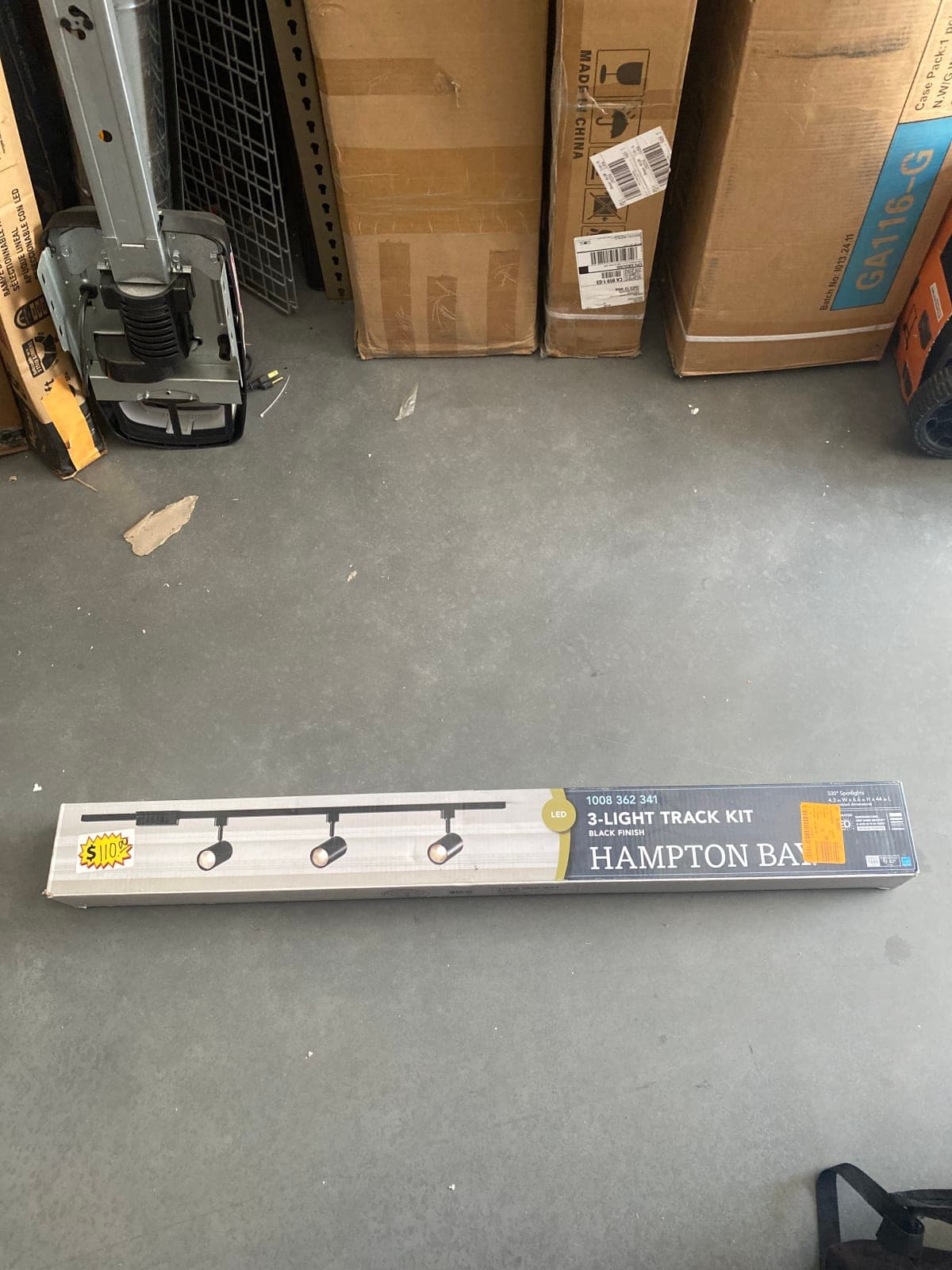 Hampton Bay 3-Light Track Kit - LED Black Finish