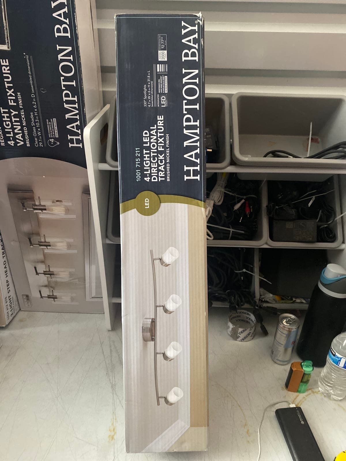 Hampton Bay 4-Light LED Directional Track Fixture - Brushed Nickel