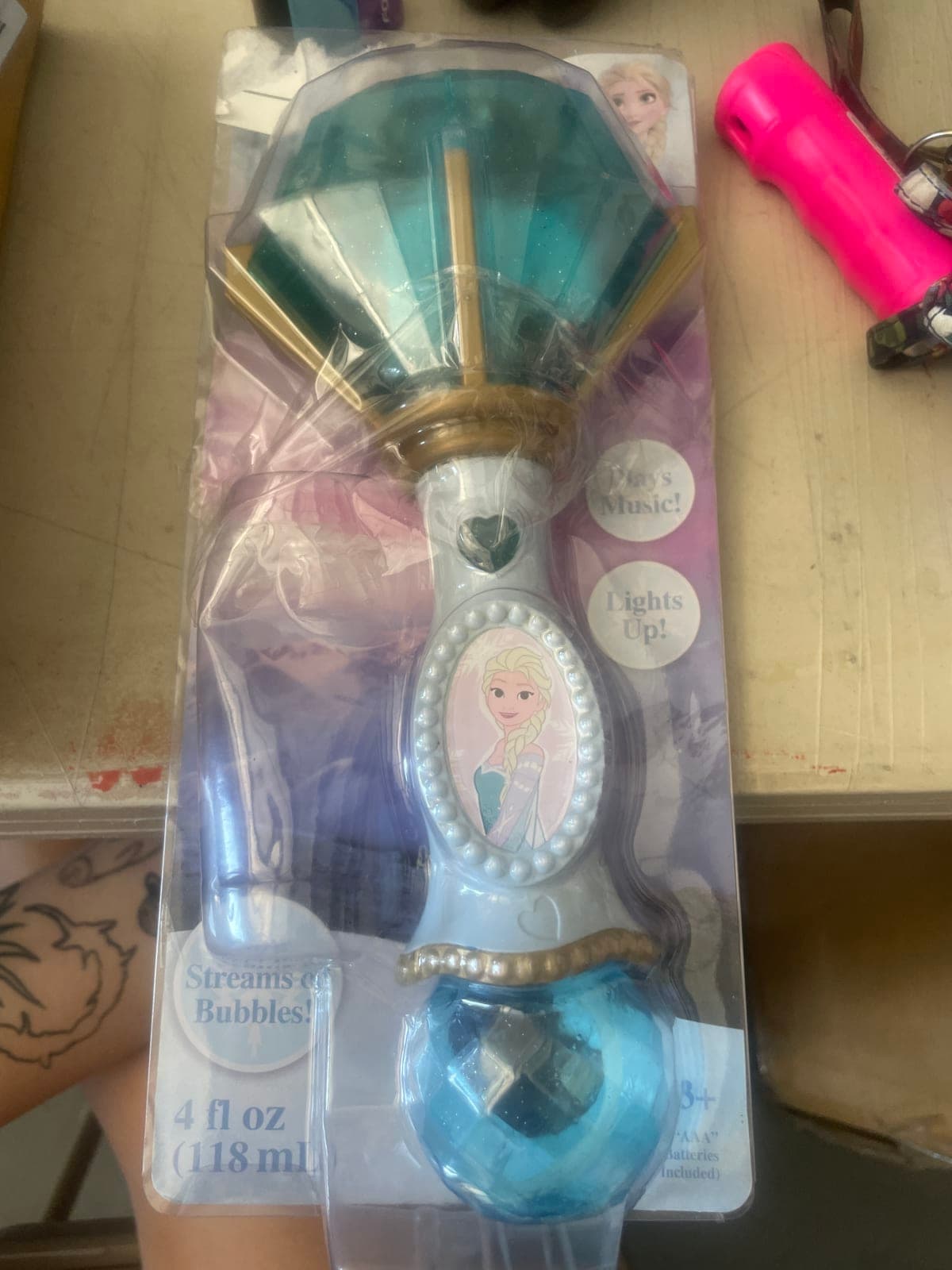 Disney Frozen Elsa Bubble Wand with Music and Lights