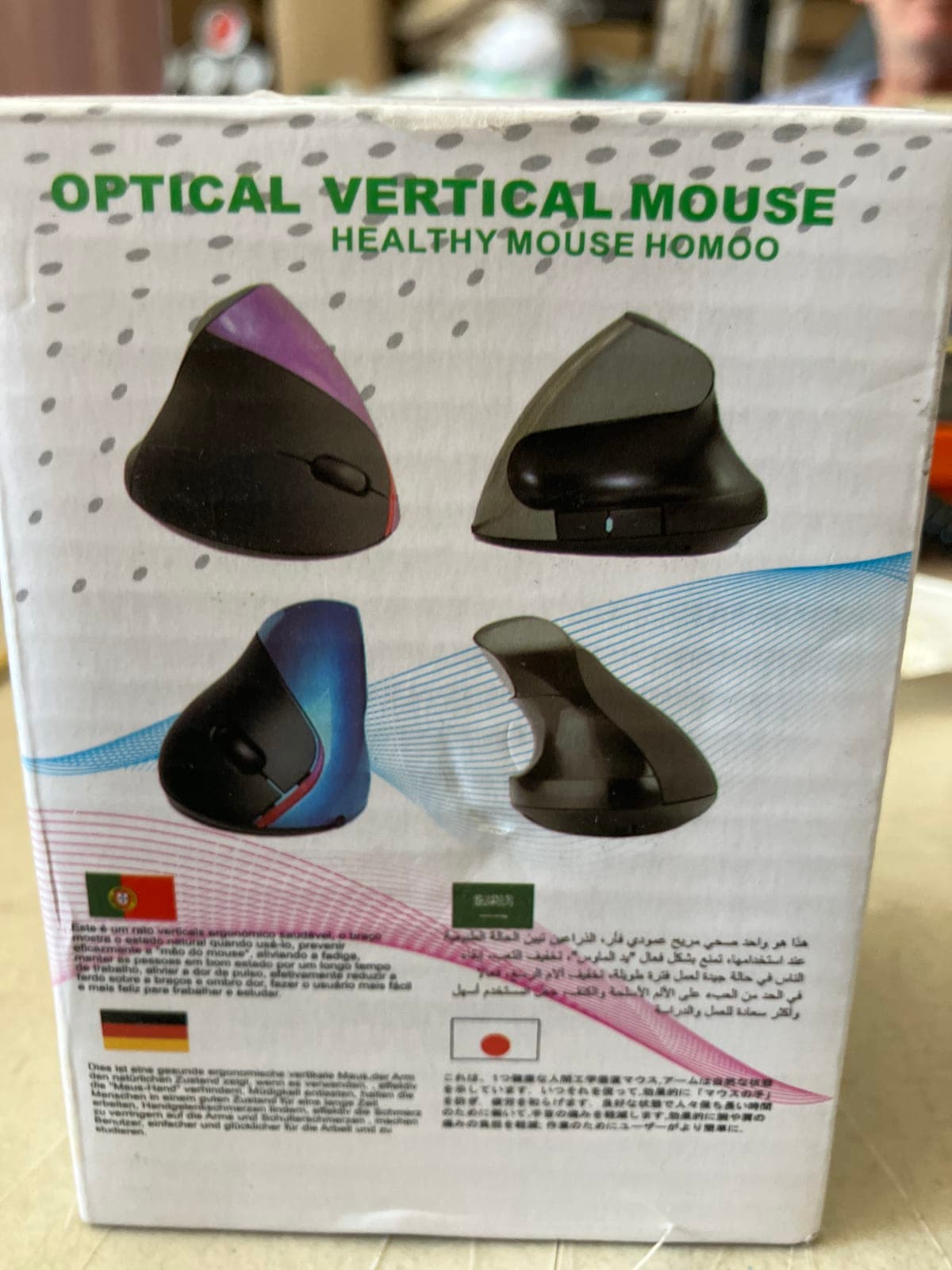 Healthy Mouse Homoo Optical Vertical Mouse