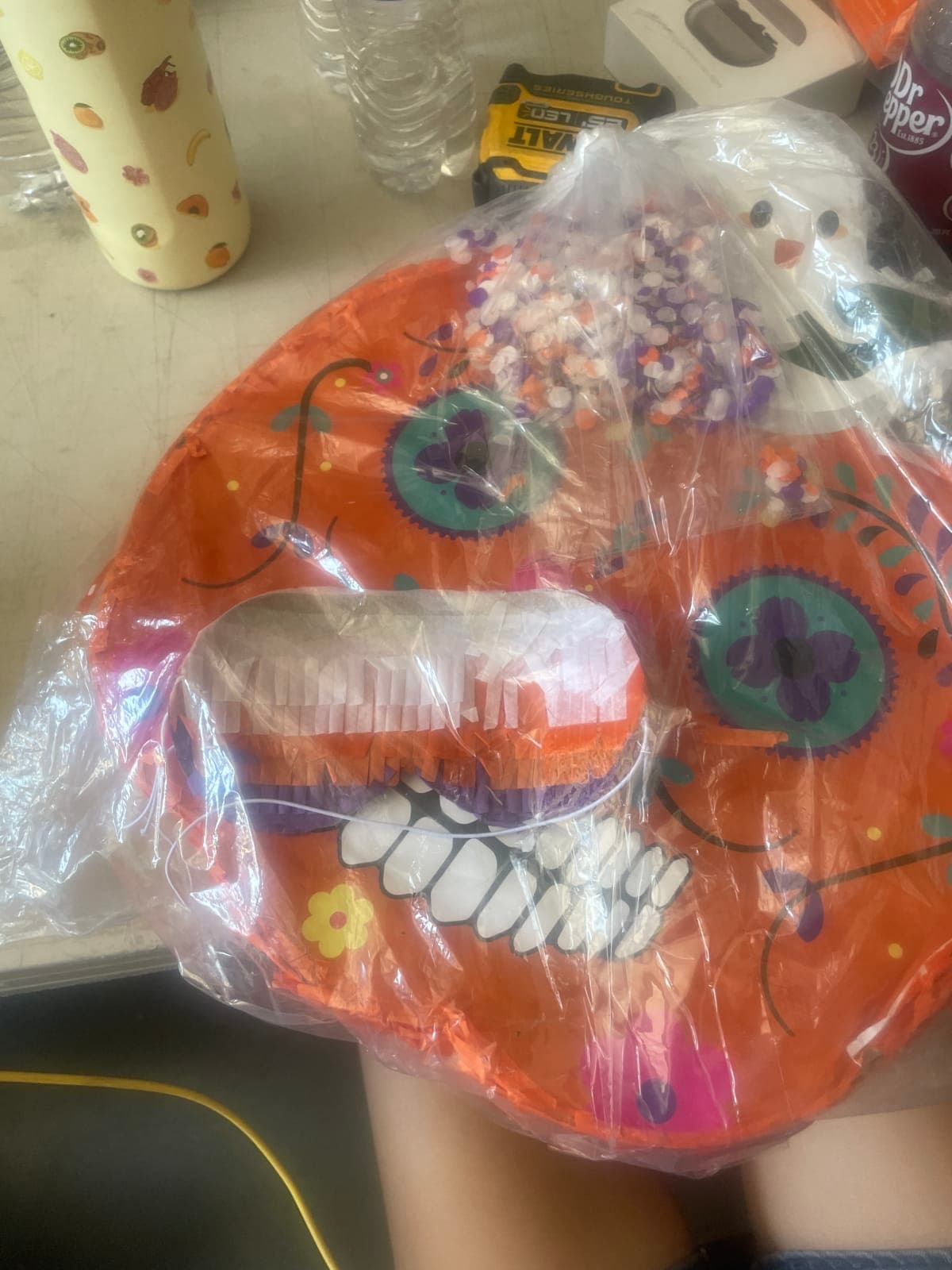 Colorful Day of the Dead Sugar Skull Piñata