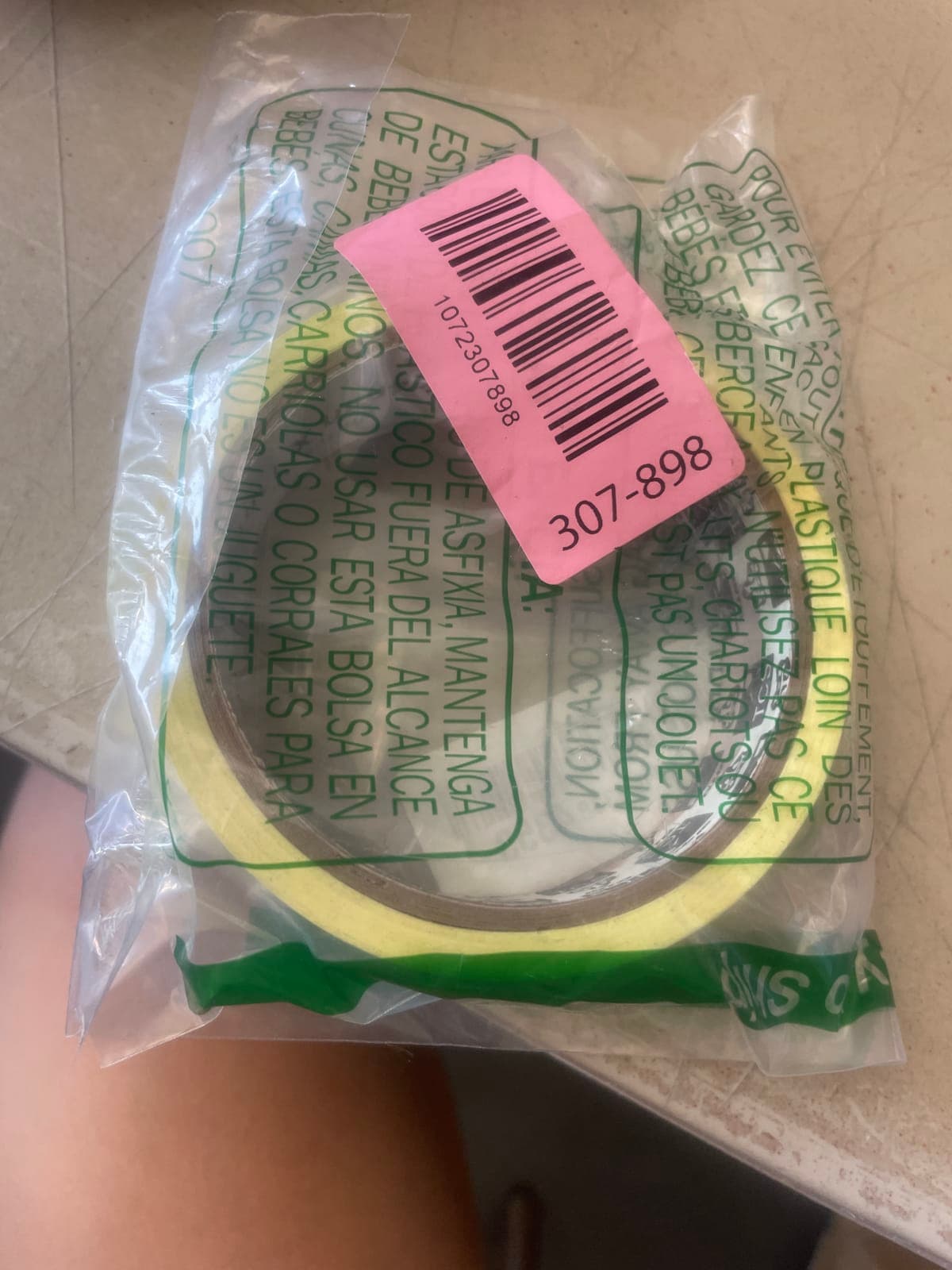 Yellow Safety Tape - 3 Inch Wide - Heavy Duty