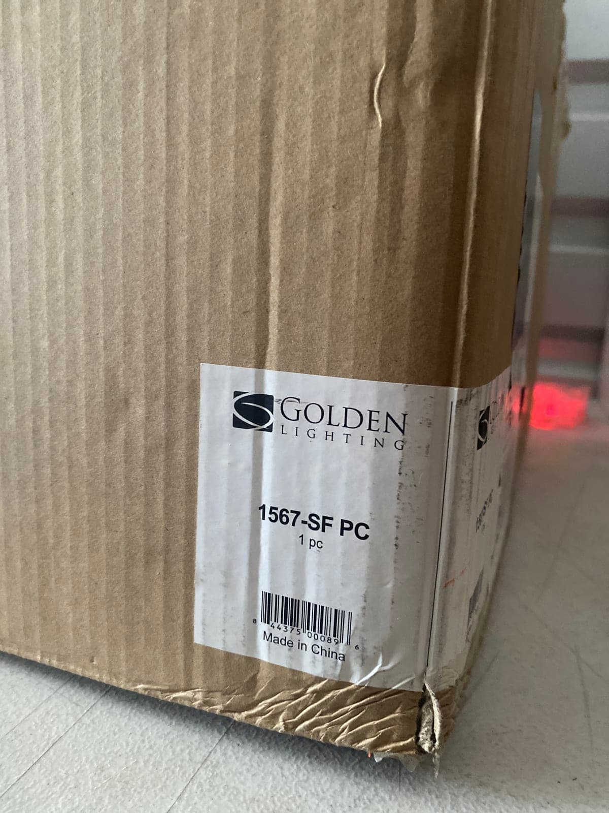 Golden Lighting 1567-SF PC Pendant Light Fixture
