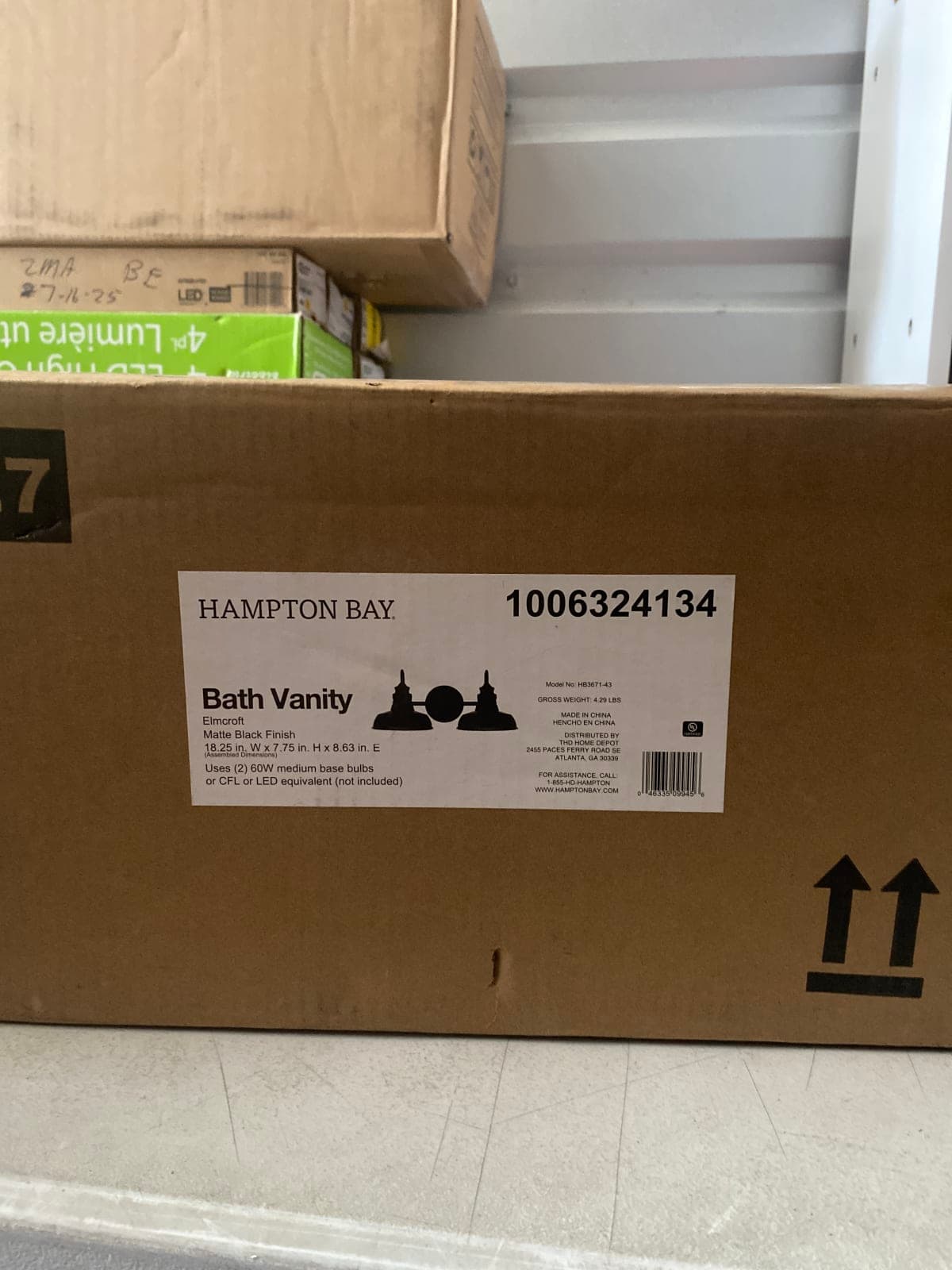 Hampton Bay Emcroft Bath Vanity - Matte Black Finish