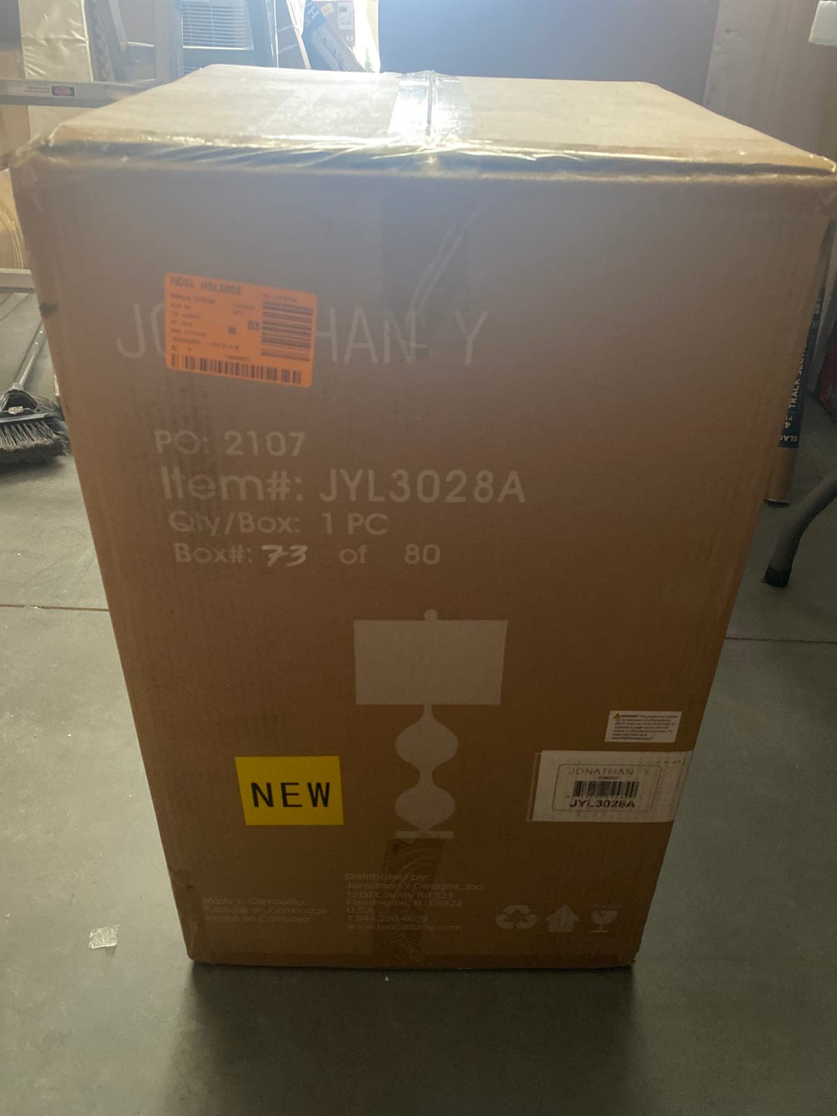 Jonathan Y JYL3028A Table Lamp - New