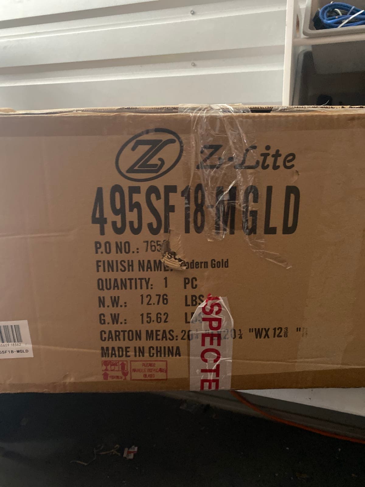 Z-Lite 495SF18MG Modern Gold Ceiling Light Fixture