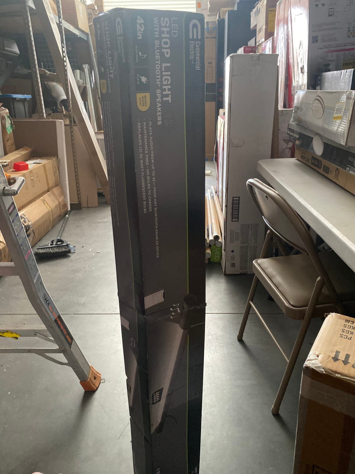 Commercial Electric 42in LED Shop Light with Bluetooth Speakers