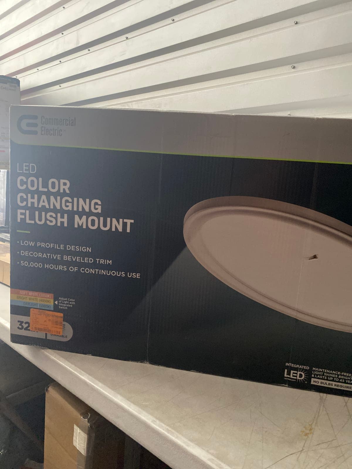Commercial Electric LED Color Changing Flush Mount Light