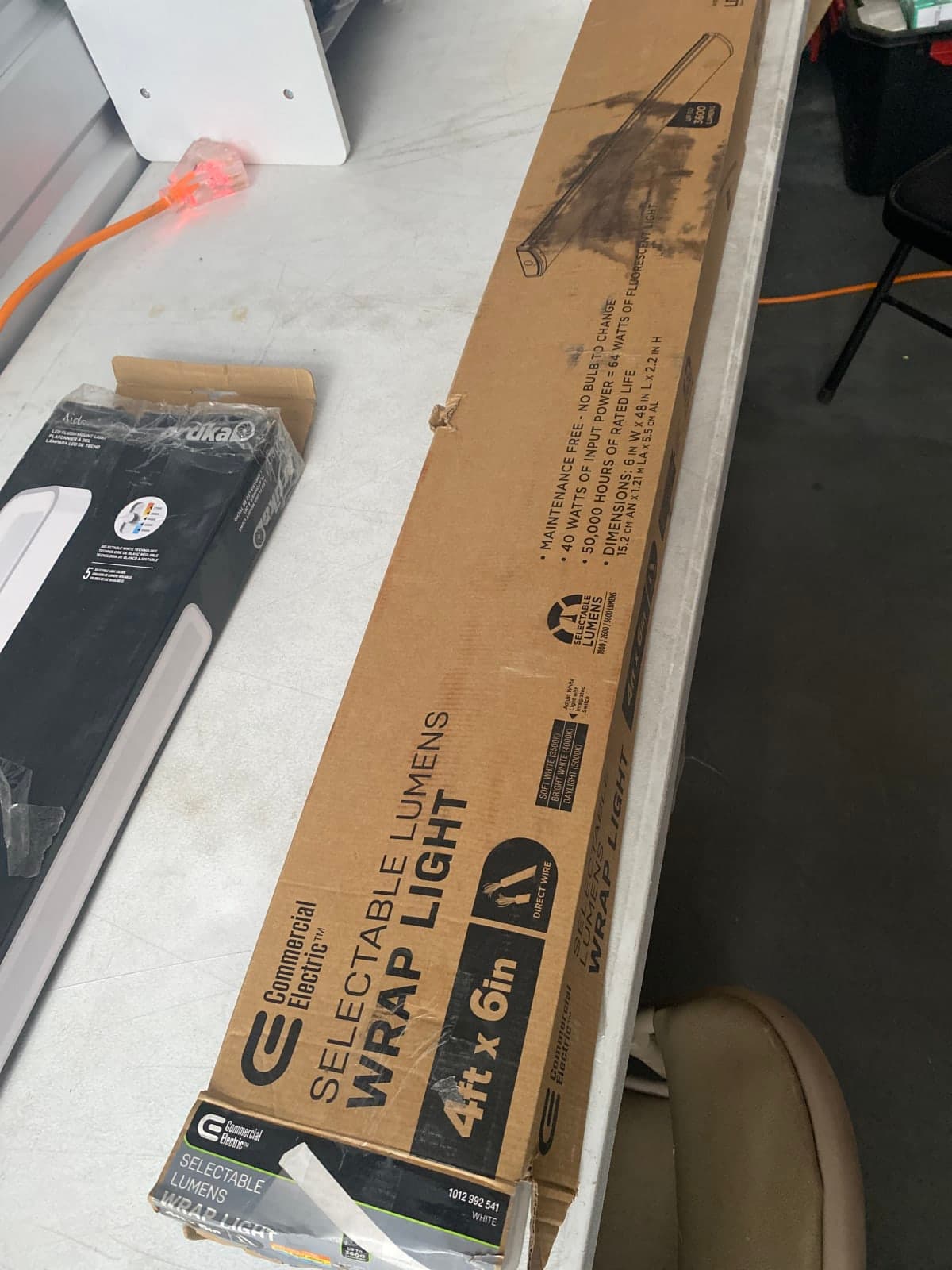 Commercial Electric 4ft x 6in Selectable Lumens Wrap Light