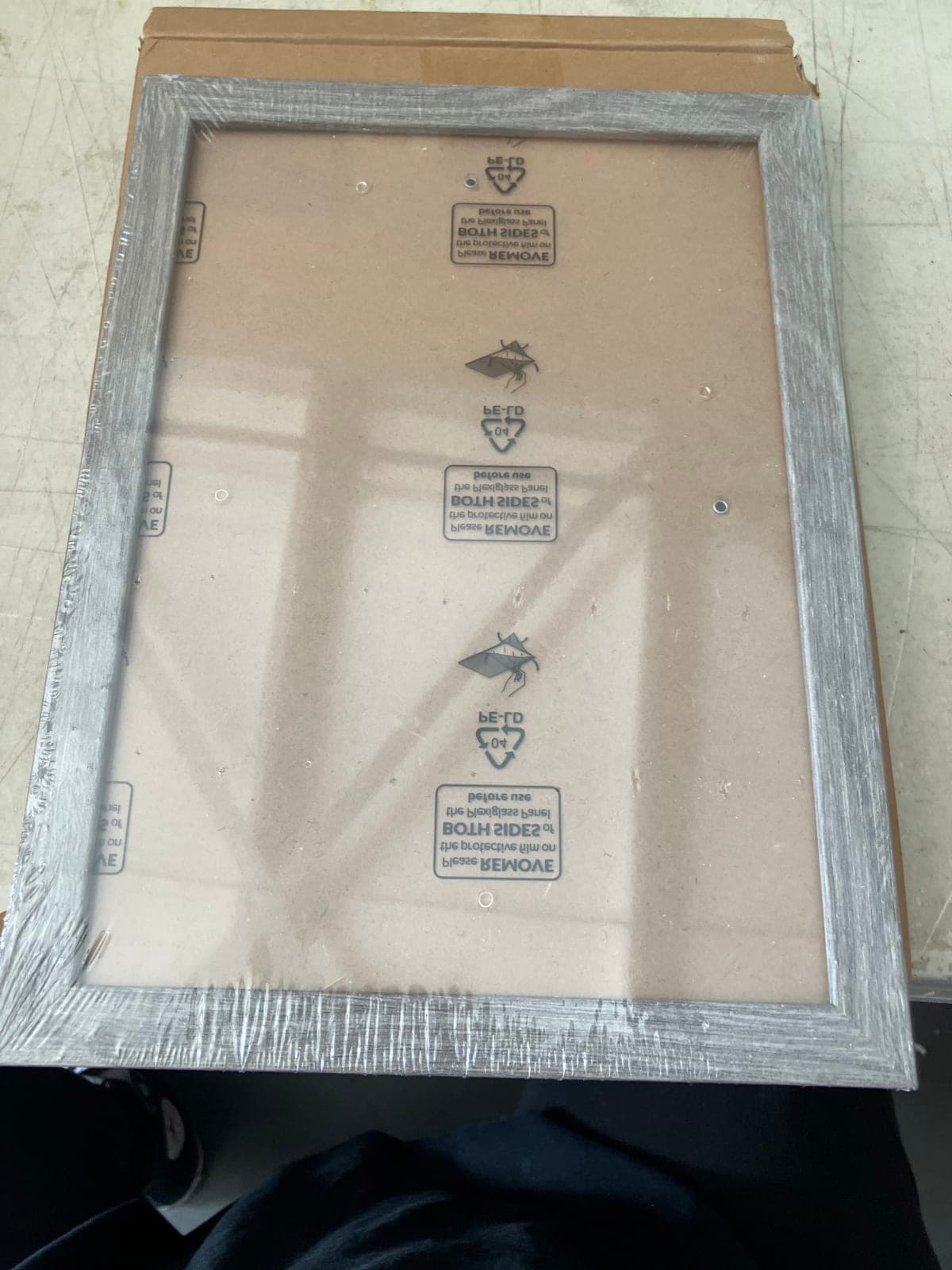 Framed Picture Frame with Glass Front - Decorative Silver Finish