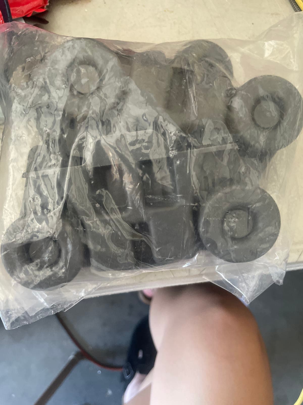 Set of 10 Rubber Wheel Casters - Heavy Duty