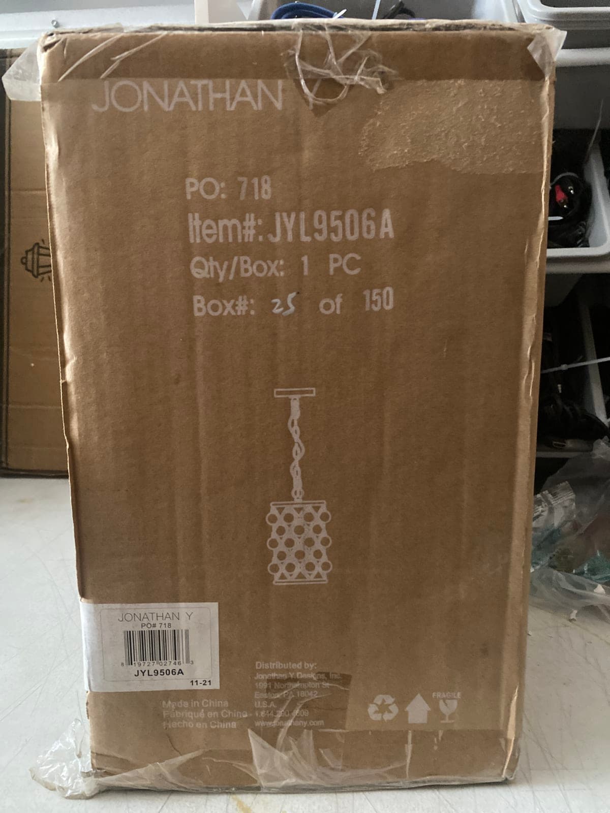 Jonathan Y JYL9506A Pendant Light Fixture