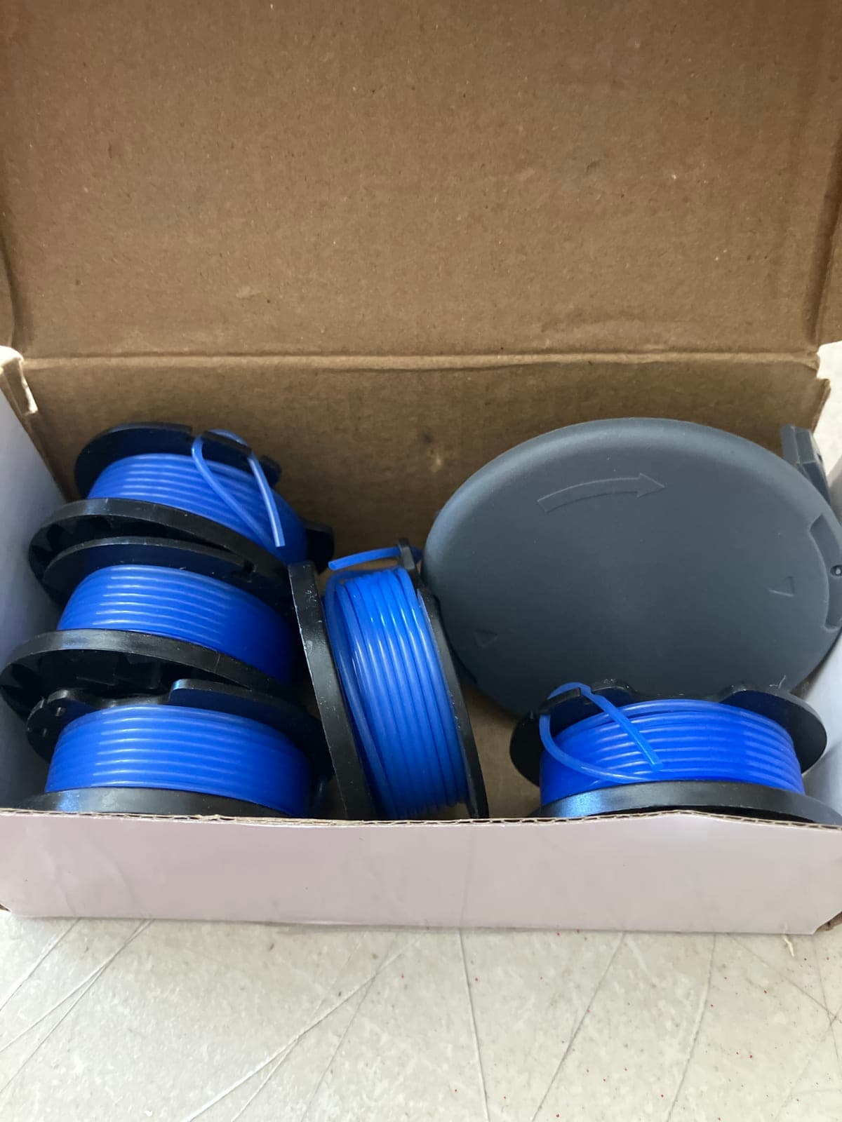 Replacement Trimmer Line Spools - Blue, 6 Pack