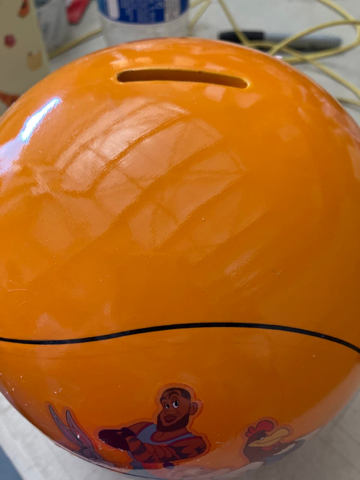 LeBron James Space Jam Basketball Piggy Bank