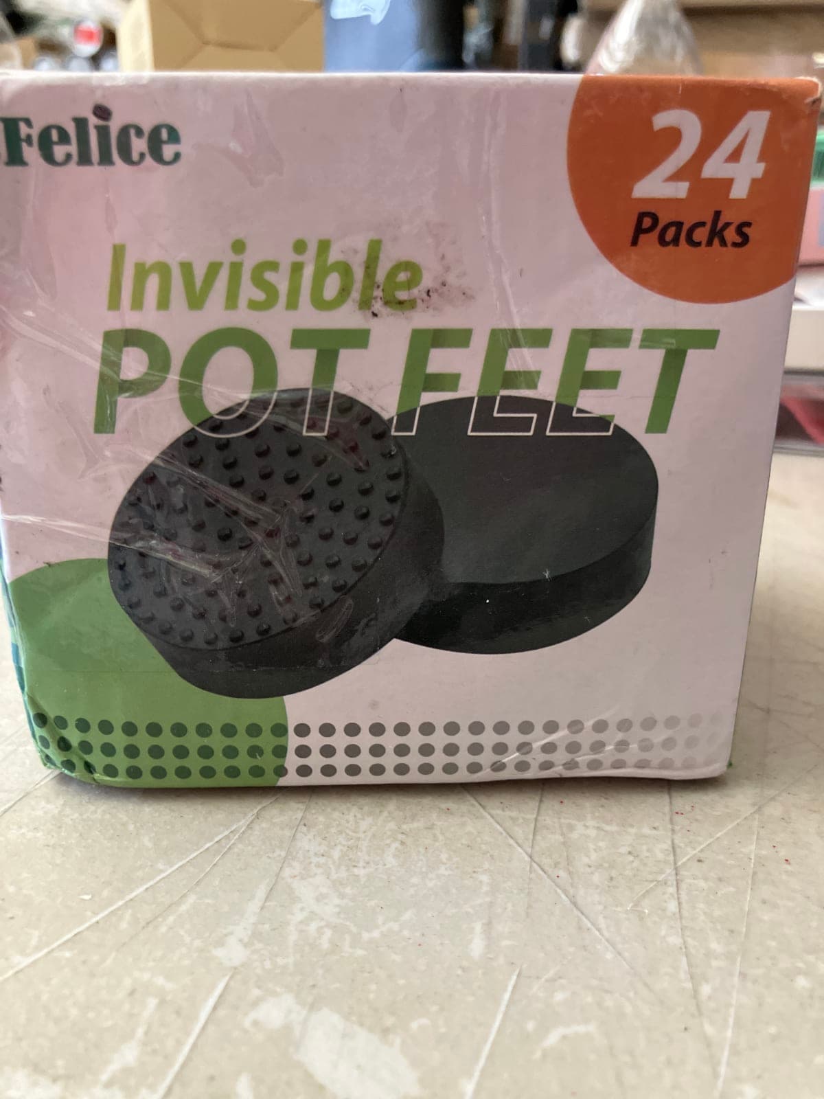 Felice Invisible Pot Feet - 24 Packs