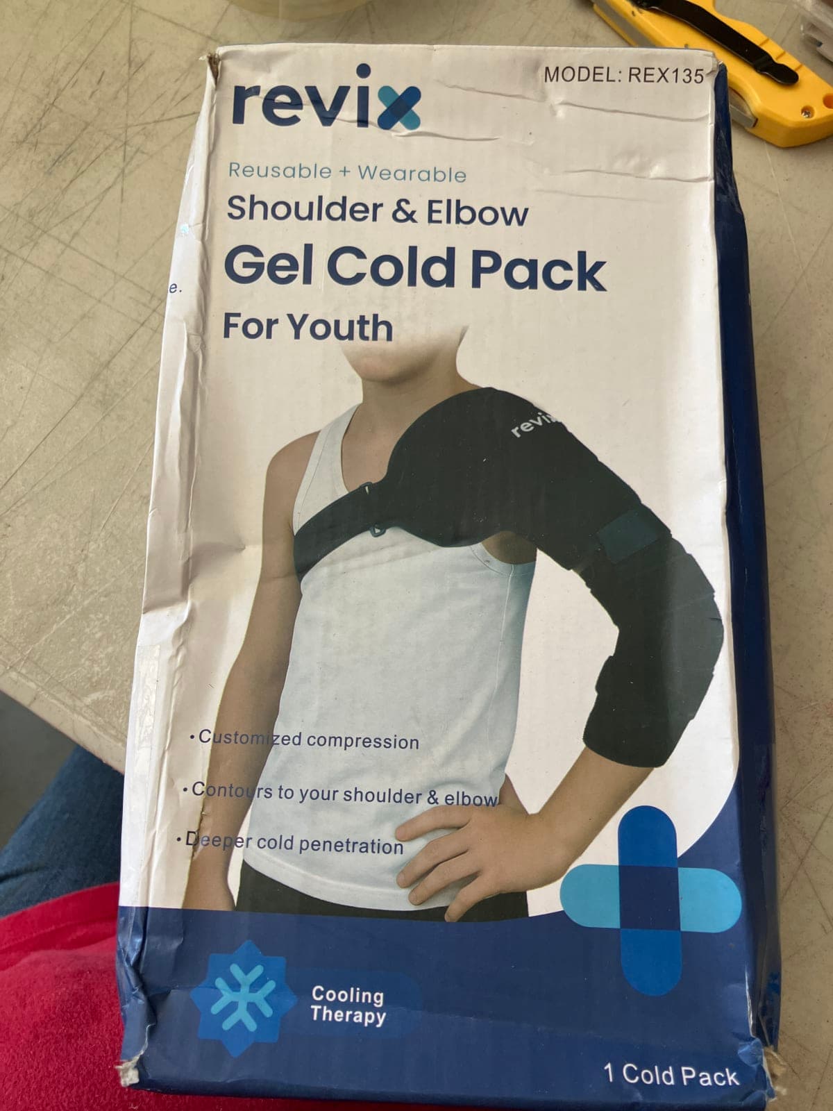 Revix Reusable Gel Cold Pack for Shoulder & Elbow - Youth Size