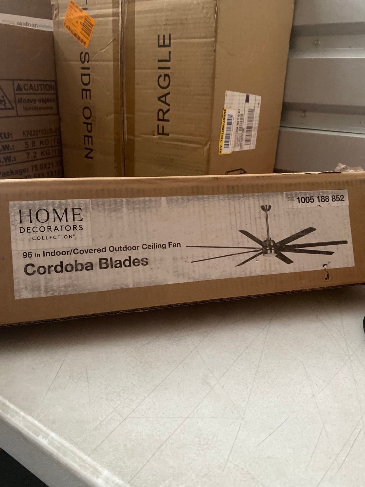 Home Decorators Collection 96" Cordoba Blades Outdoor Ceiling Fan