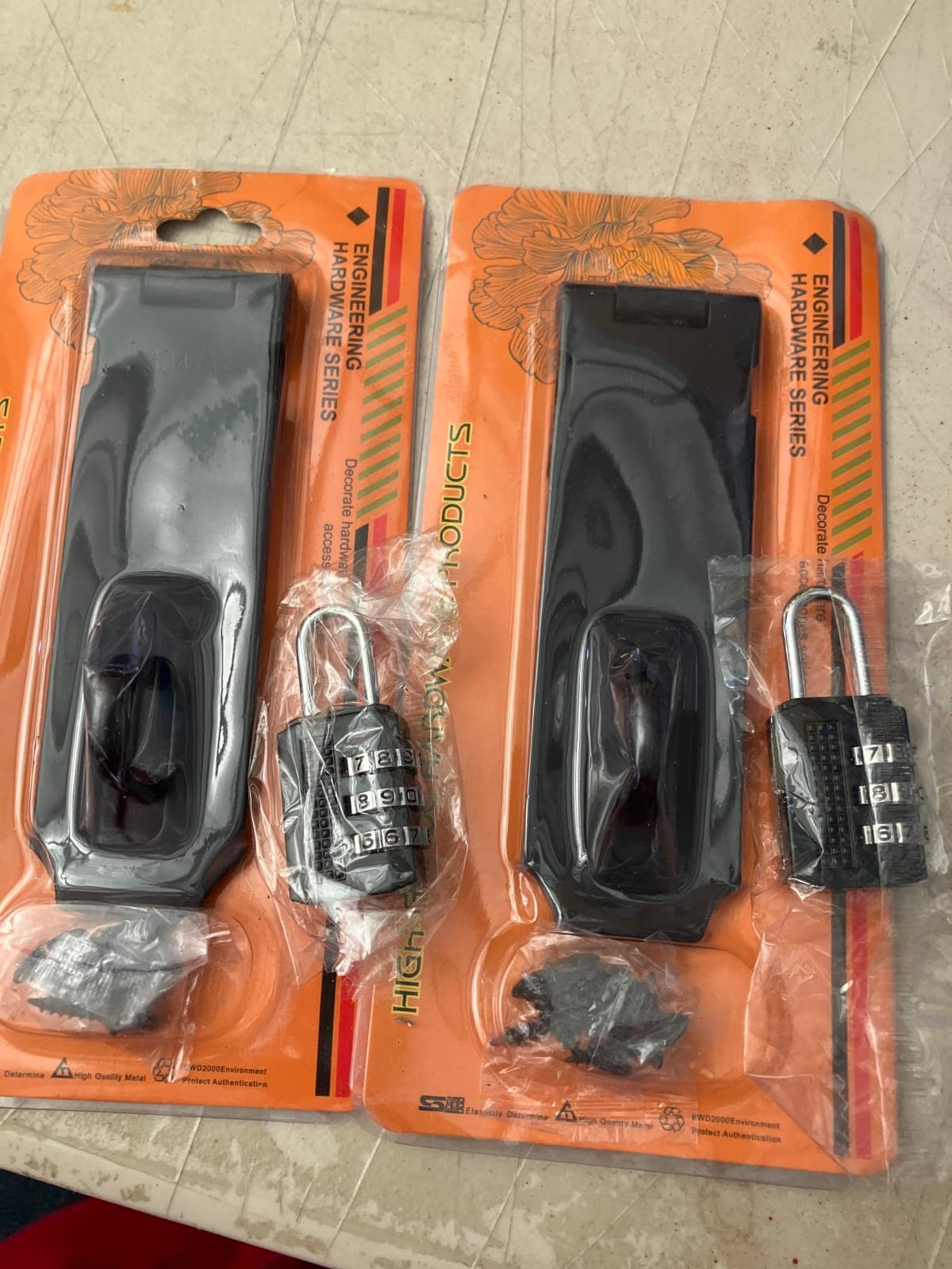 Engineering Hardware Series Combination Padlocks - Set of 2