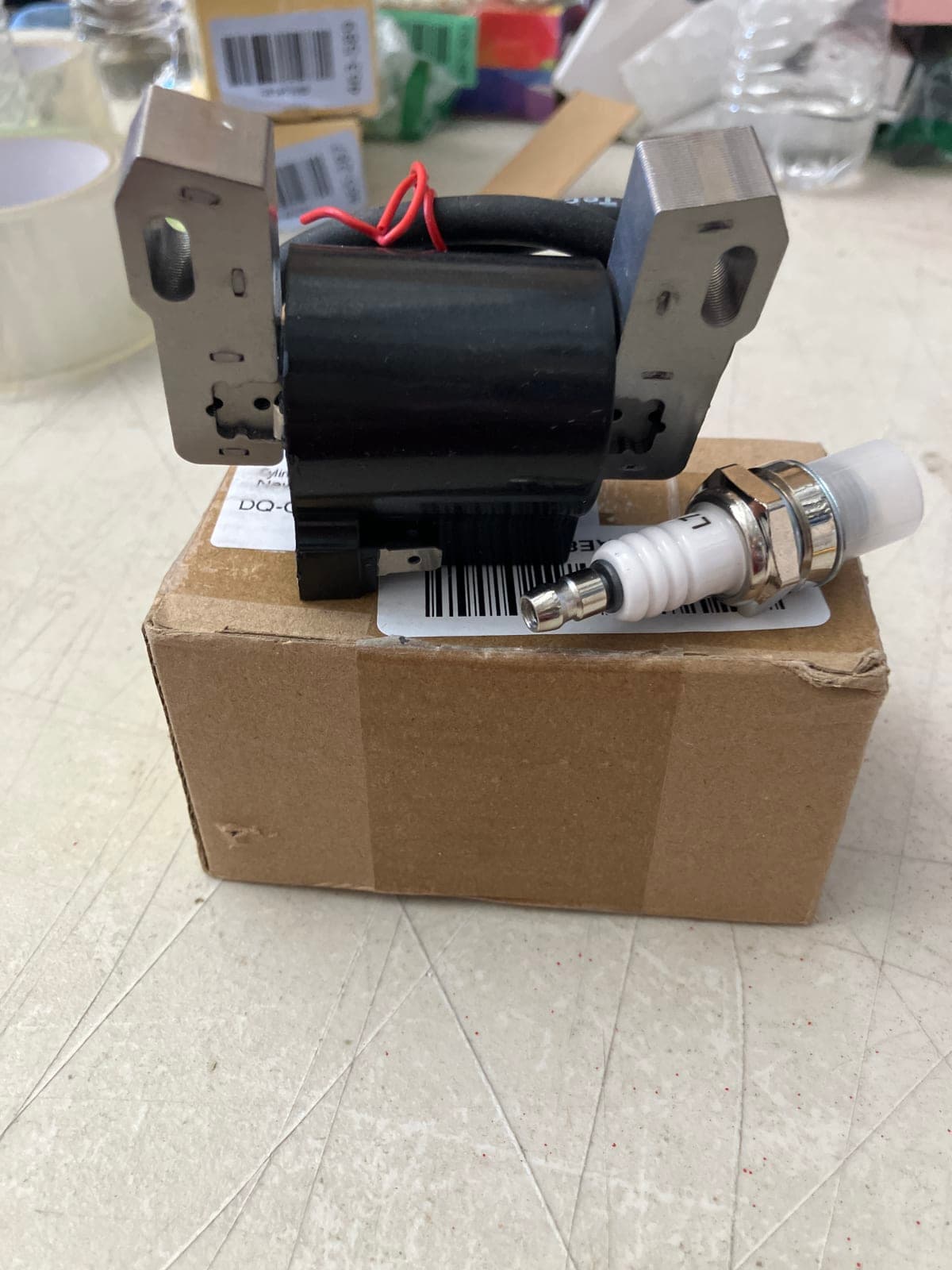 Ignition Coil with Spark Plug lawnmower- Compatible with Various Models
