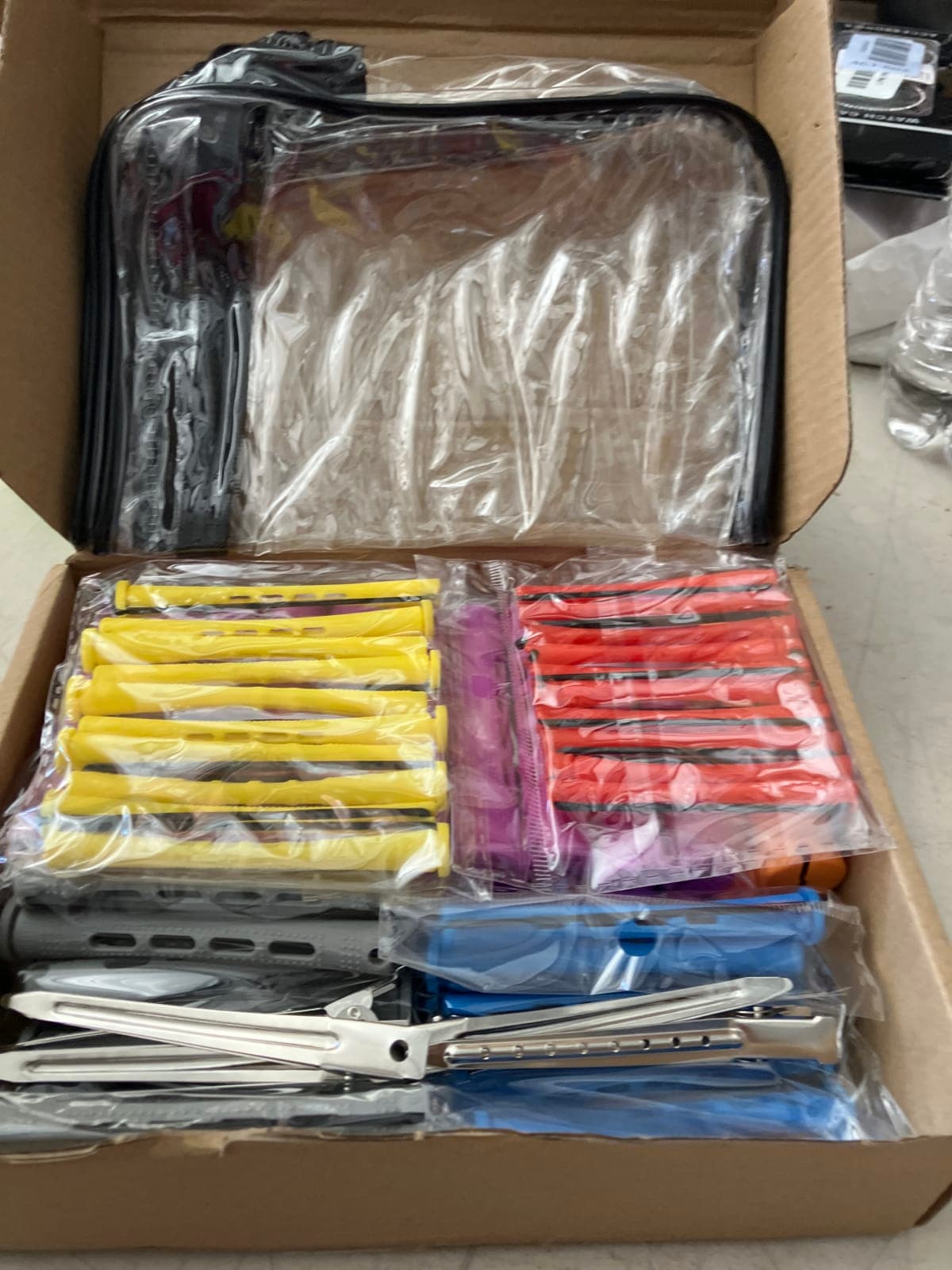 Colorful Hair Roller Set with Clips - Assorted Sizes