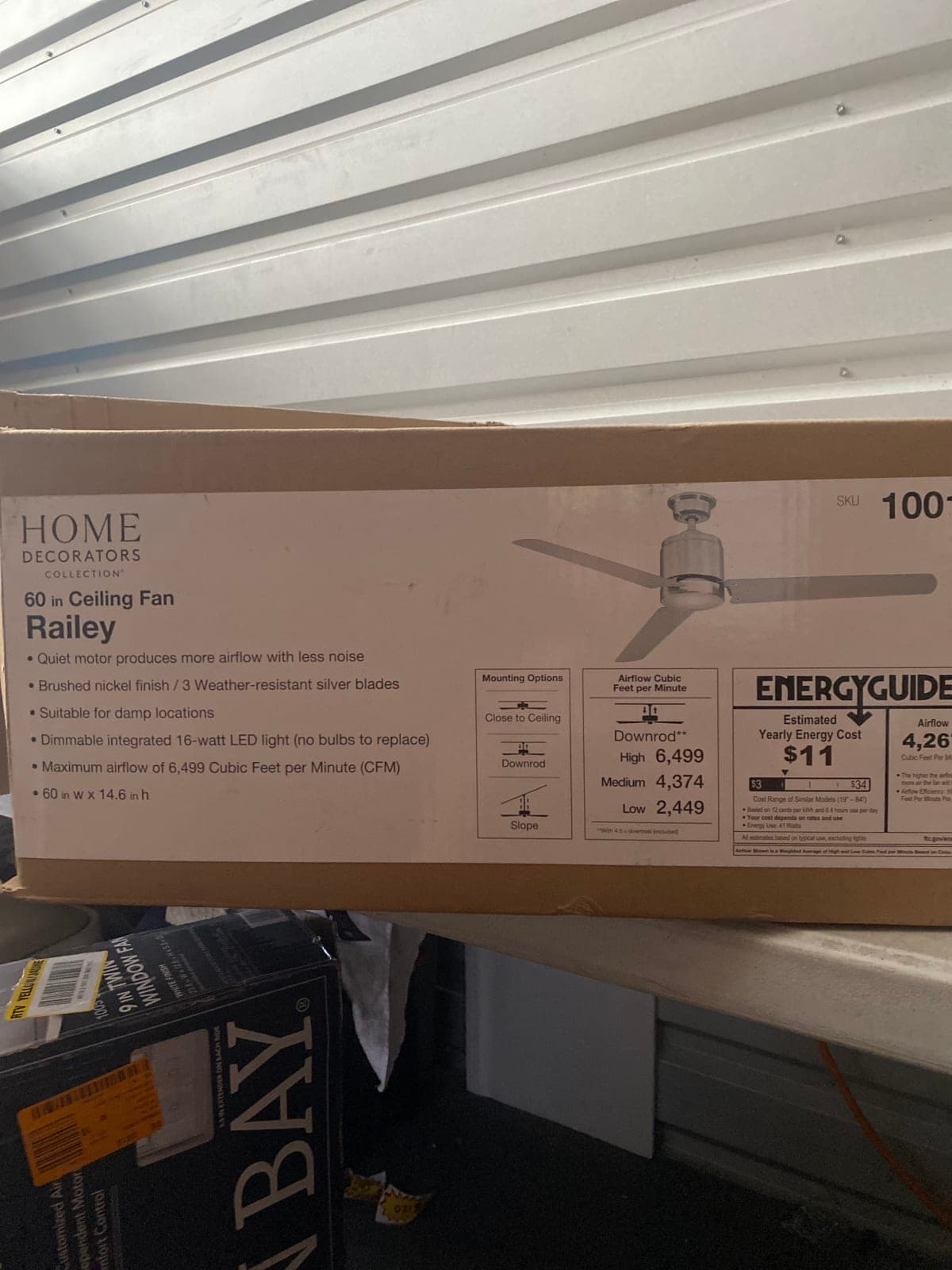 Home Decorators Collection 60" Railey Ceiling Fan
