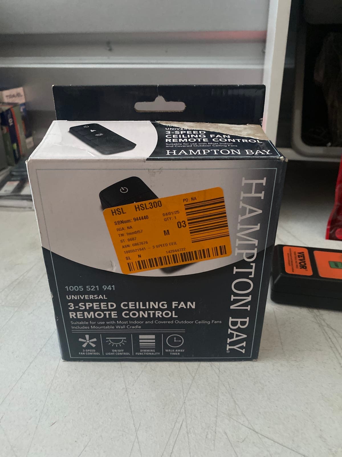 Hampton Bay Universal 3-Speed Ceiling Fan Remote Control