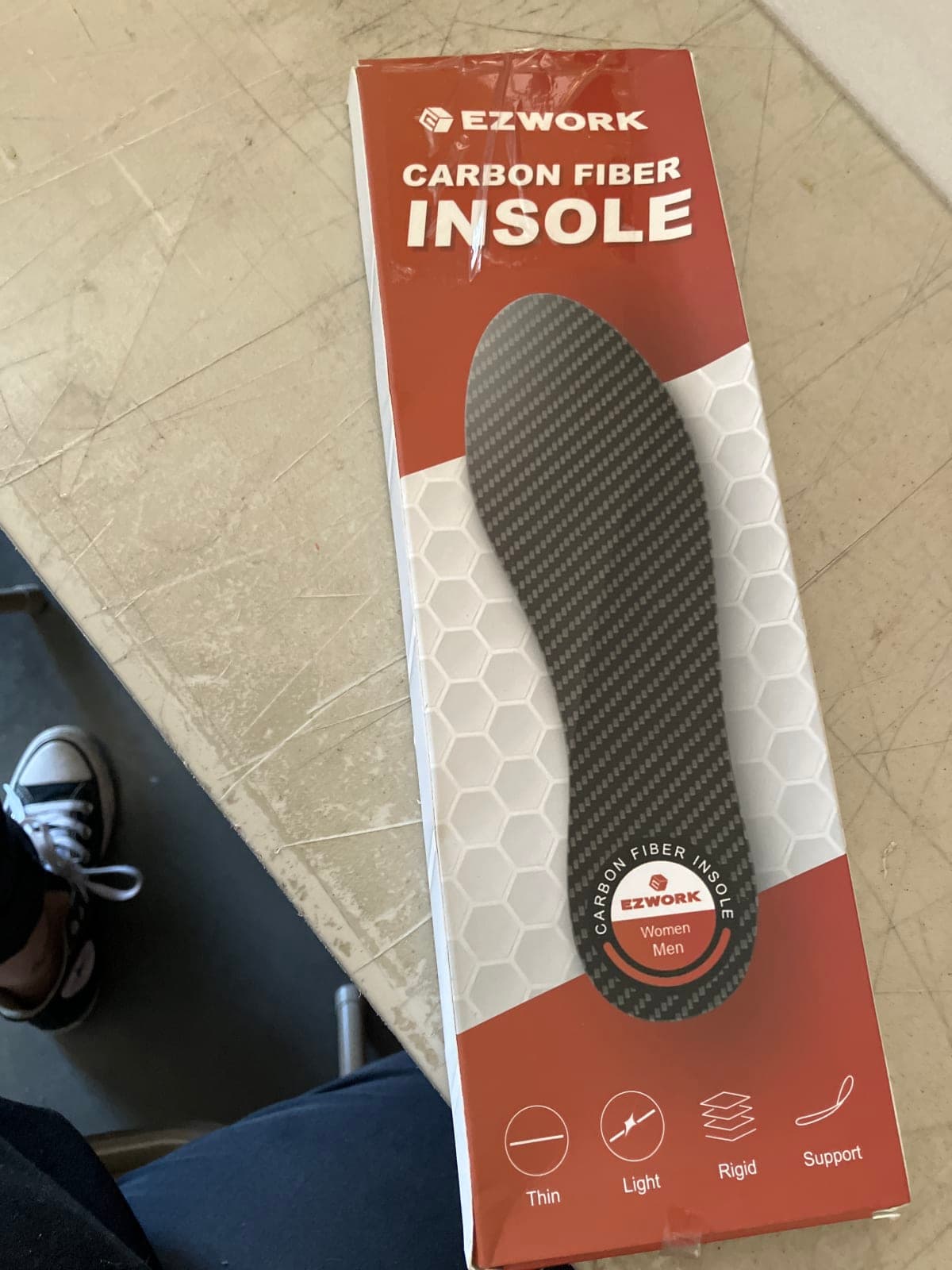 EZWORK Carbon Fiber Insole for Men and Women