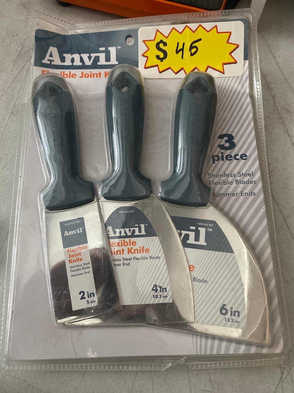 Anvil Flexible Joint Knife Set - 3 Piece Stainless Steel