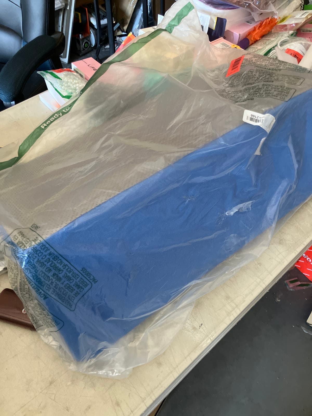 Blue Wedge Support Pillow - Ergonomic Design
