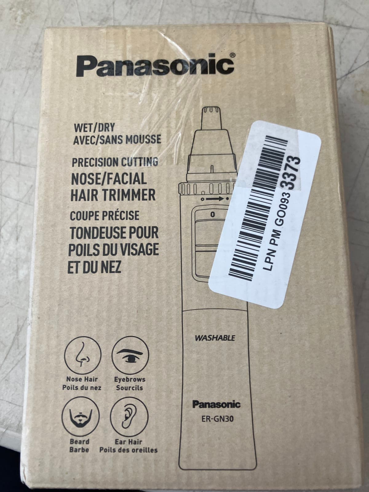 Panasonic ER-GN30 Wet/Dry Nose and Facial Hair Trimmer