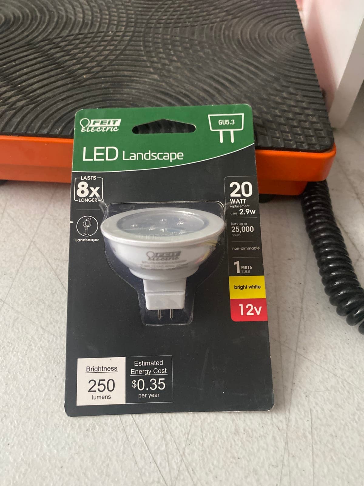 Feit Electric LED Landscape Light Bulb GU5.3 20W Replacement