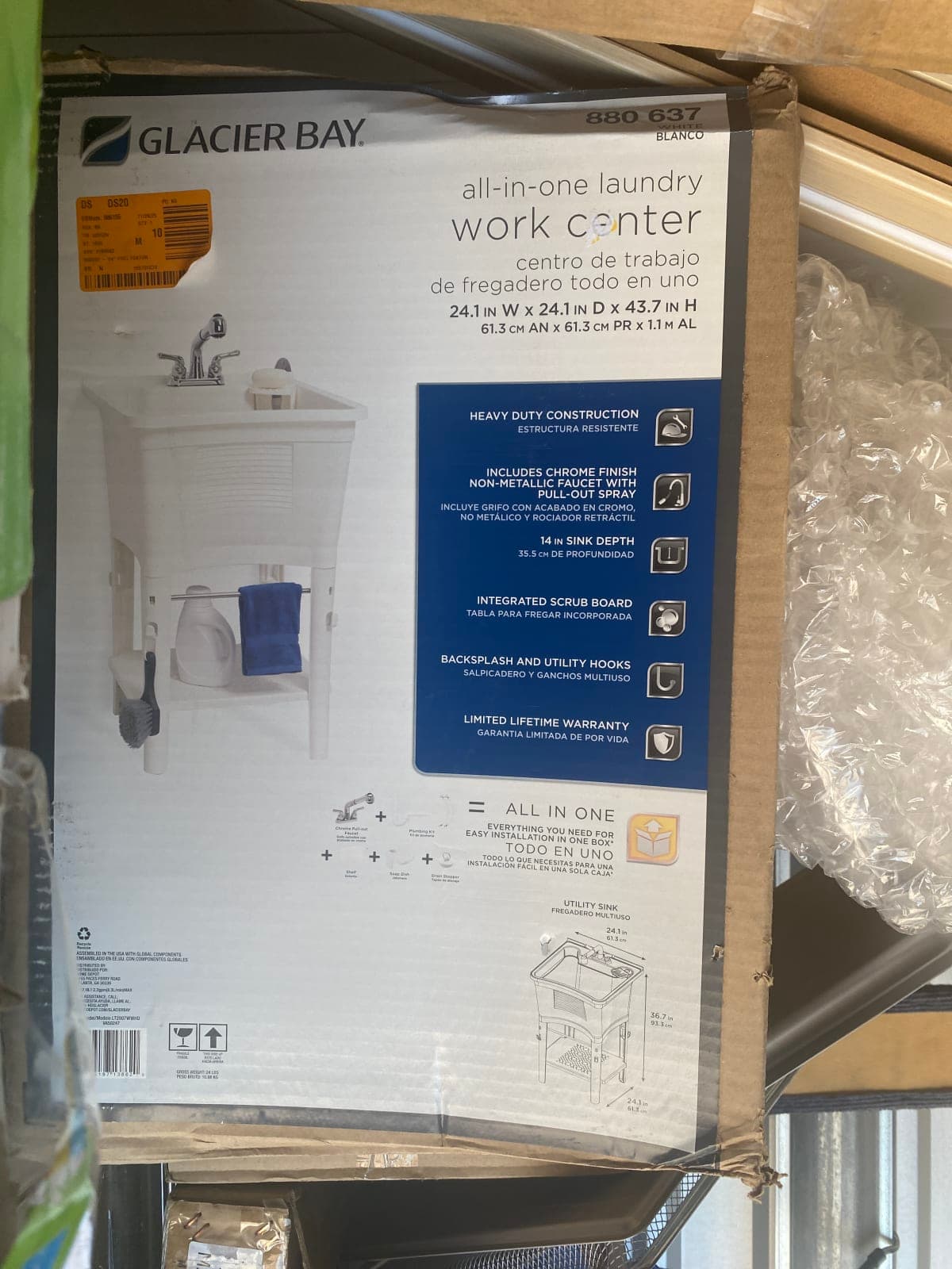 Glacier Bay All-in-One Laundry Work Center