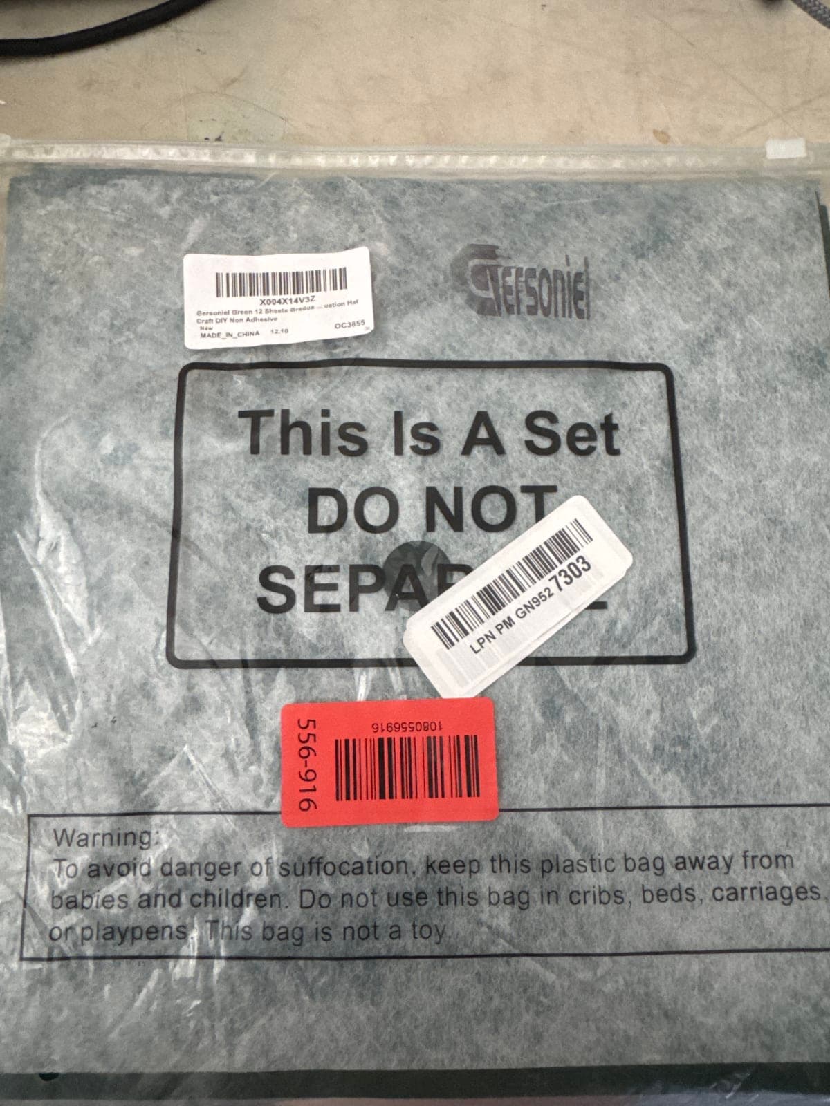 Efesonie Green 12 Sheets Craft Foam Set - Non-Adhesive
