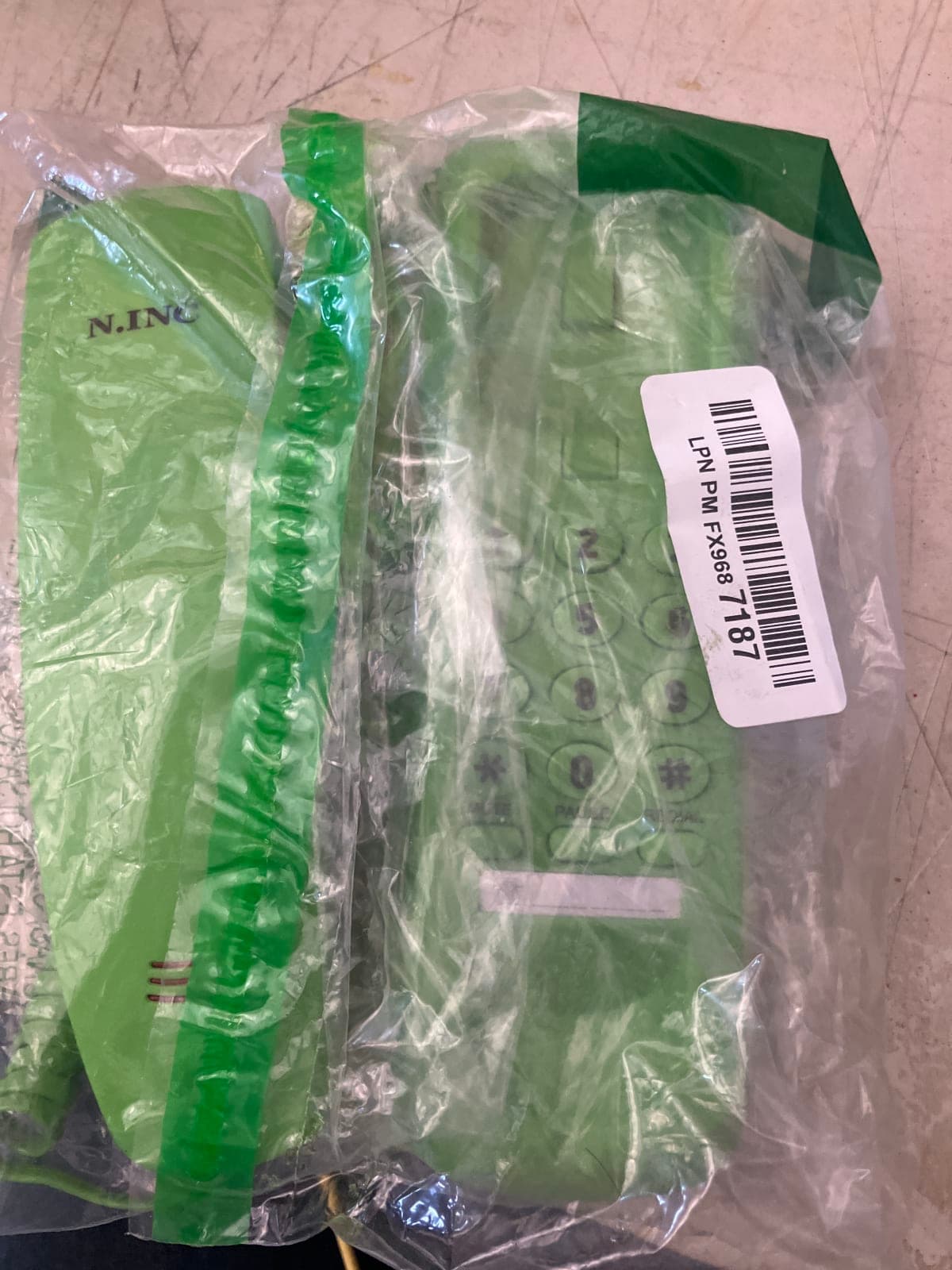 N.INC Green Corded Telephone - Vintage Style