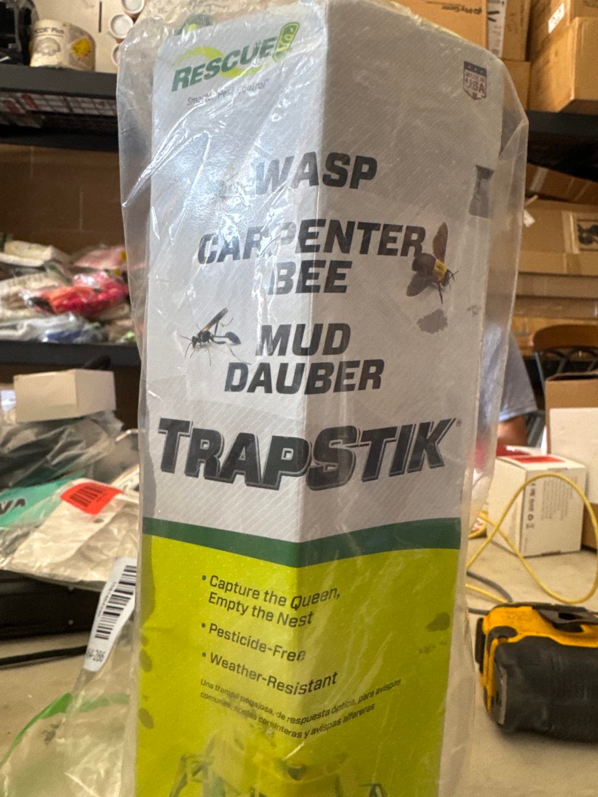 Rescue TrapStik for Wasps, Carpenter Bees, and Mud Daubers