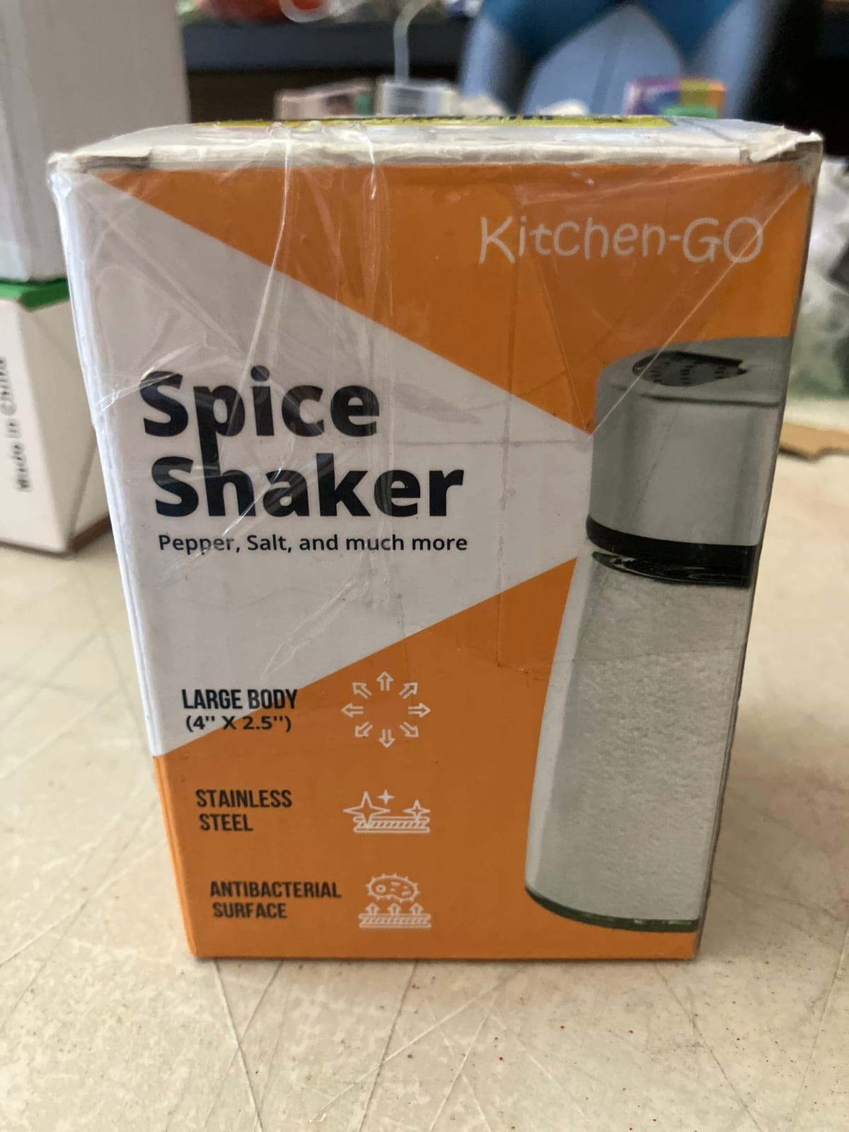 Kitchen-GO Spice Shaker - Stainless Steel, Large Body