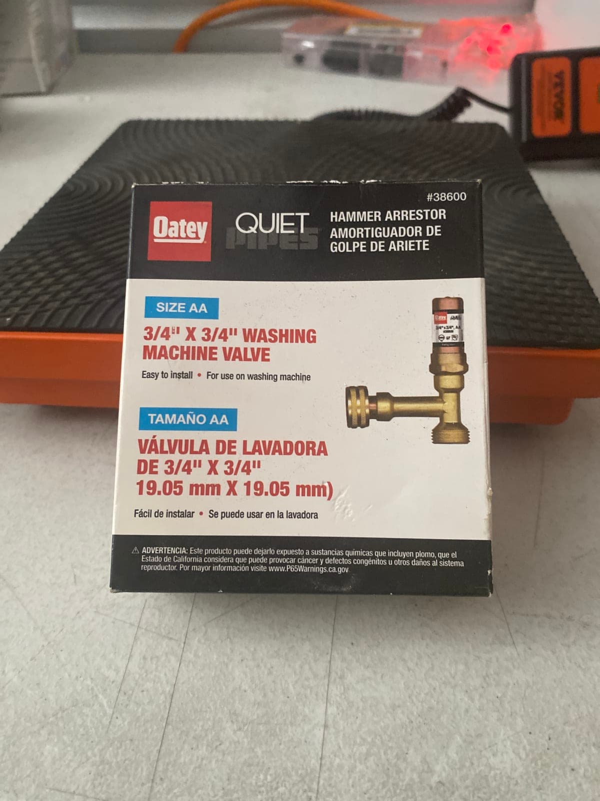 Oatey Quiet Pipes 3/4" x 3/4" Washing Machine Valve